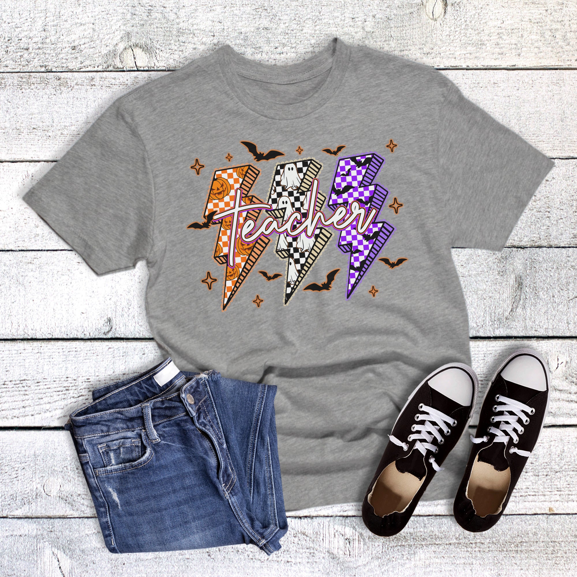 Halloween Teacher Lightning Bolts