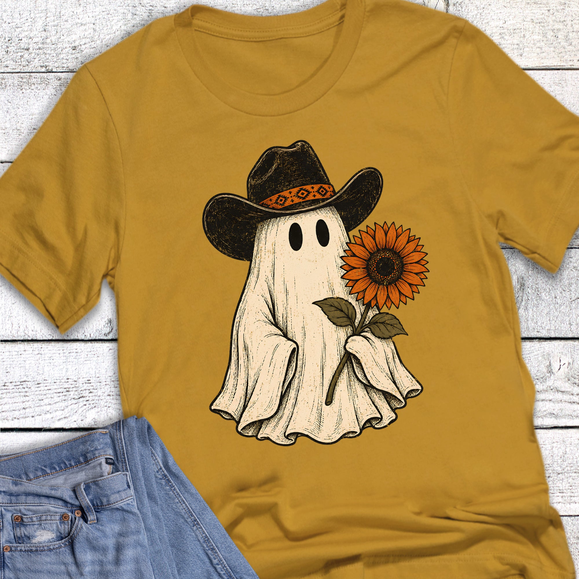 Halloween Western Ghost Sunflower
