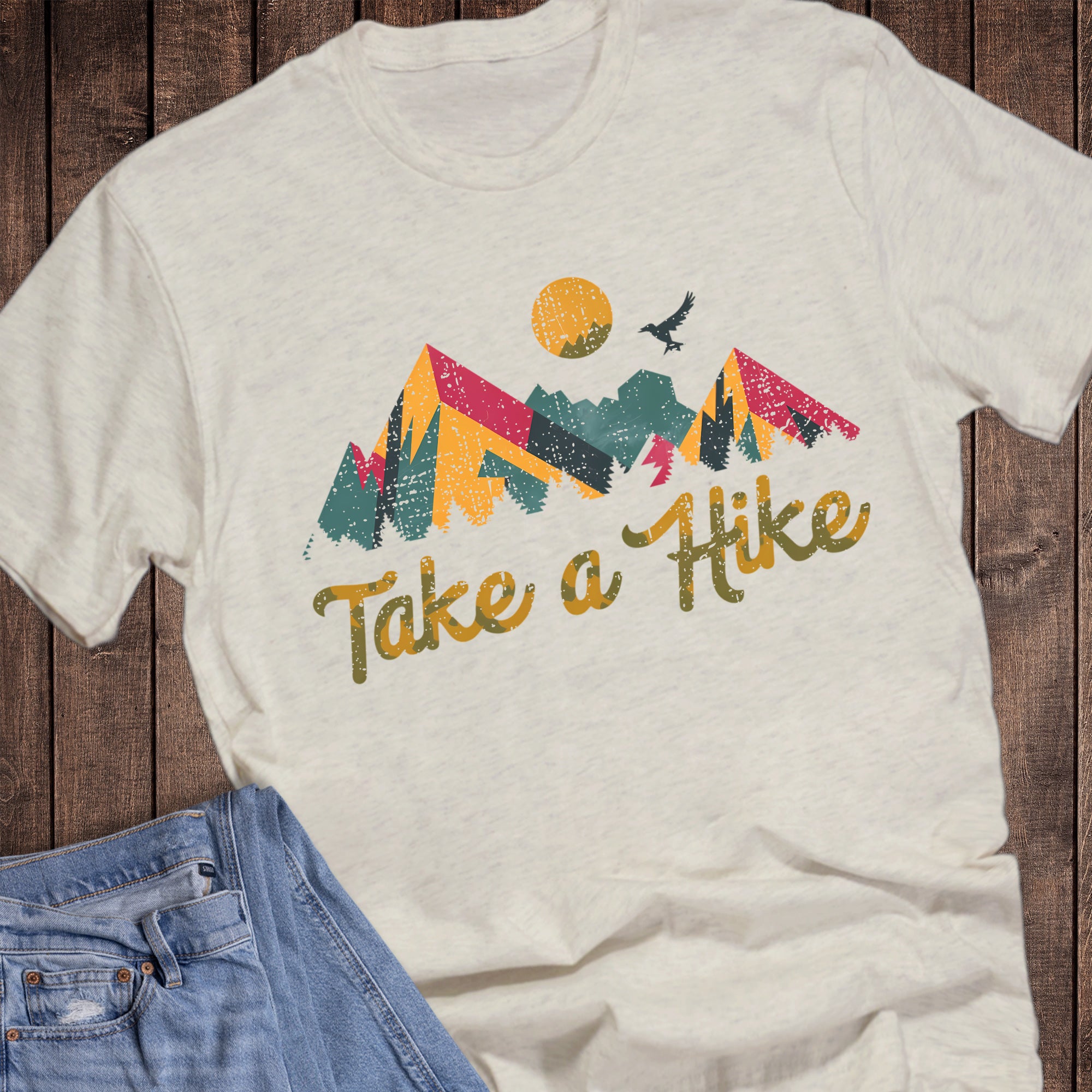 Hiking Take a Hike Retro