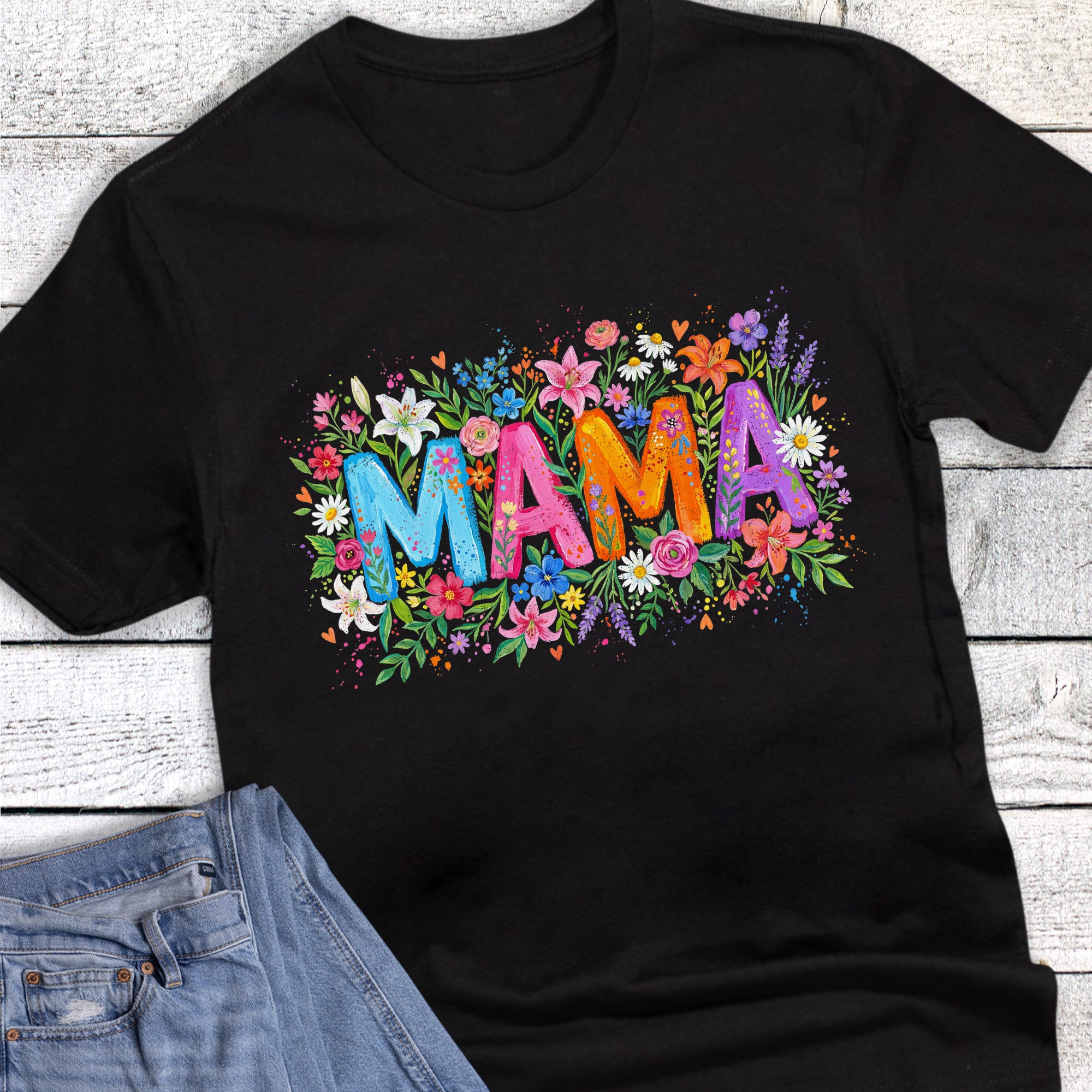 Mama Boho Floral Bright Colors
