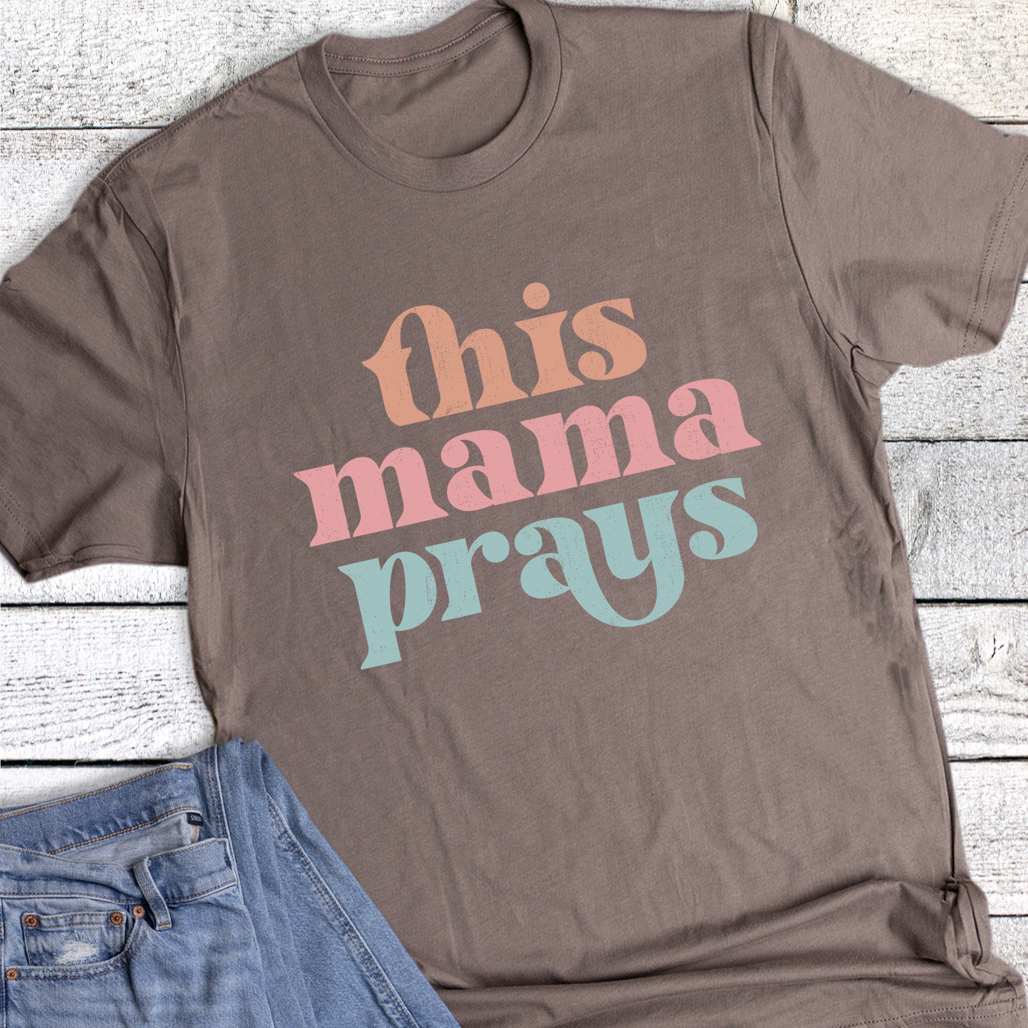 Mama Prays Pastel Faith