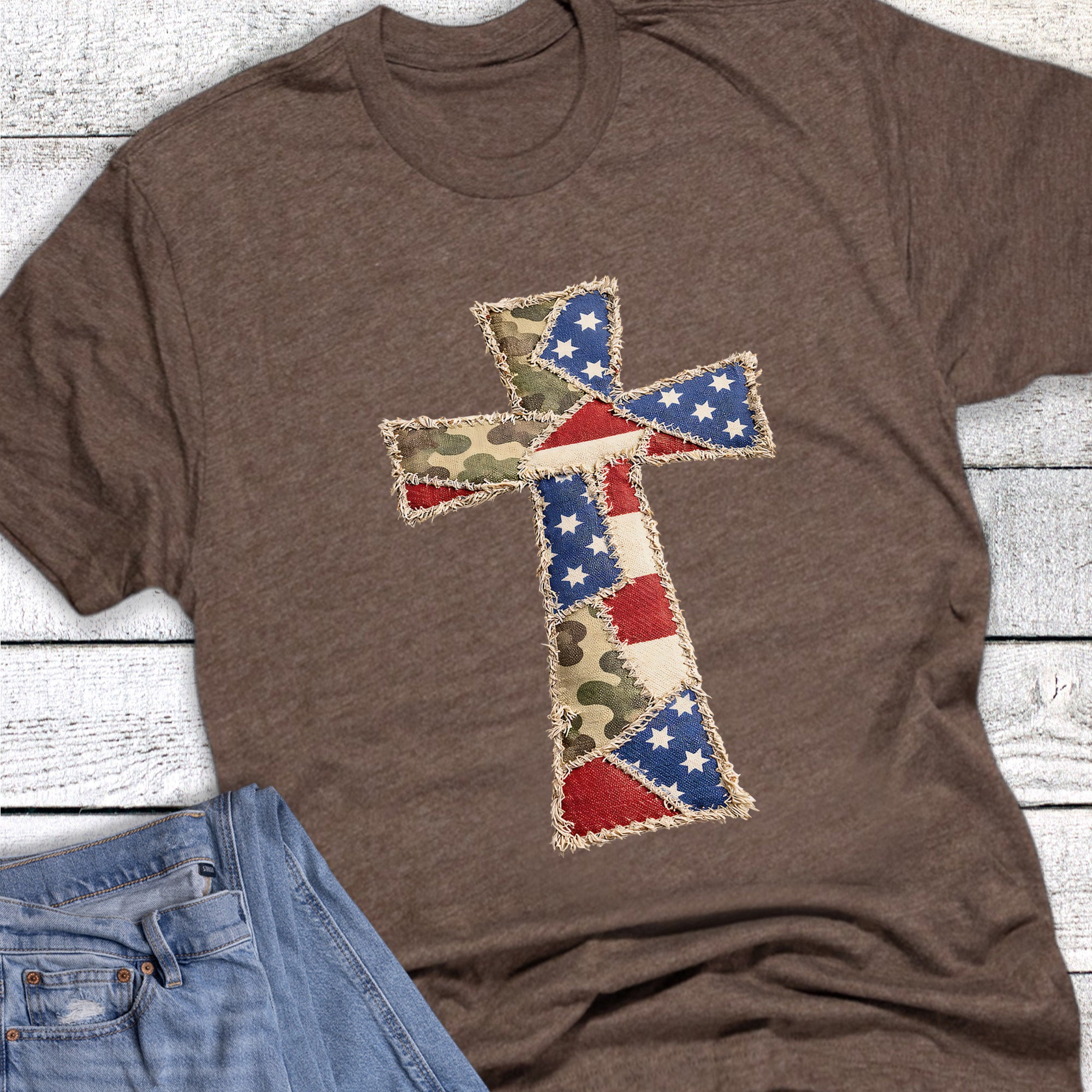 Patriotic Cross Faith Camo