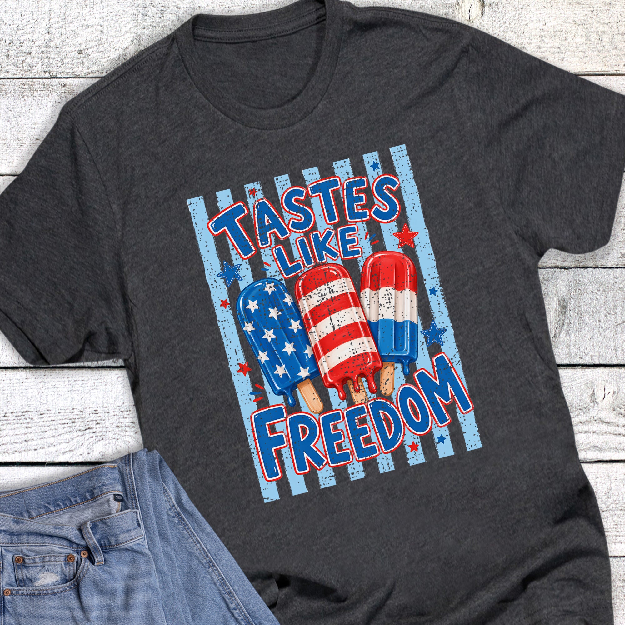 Patriotic Tastes Like Freedom Popsicles