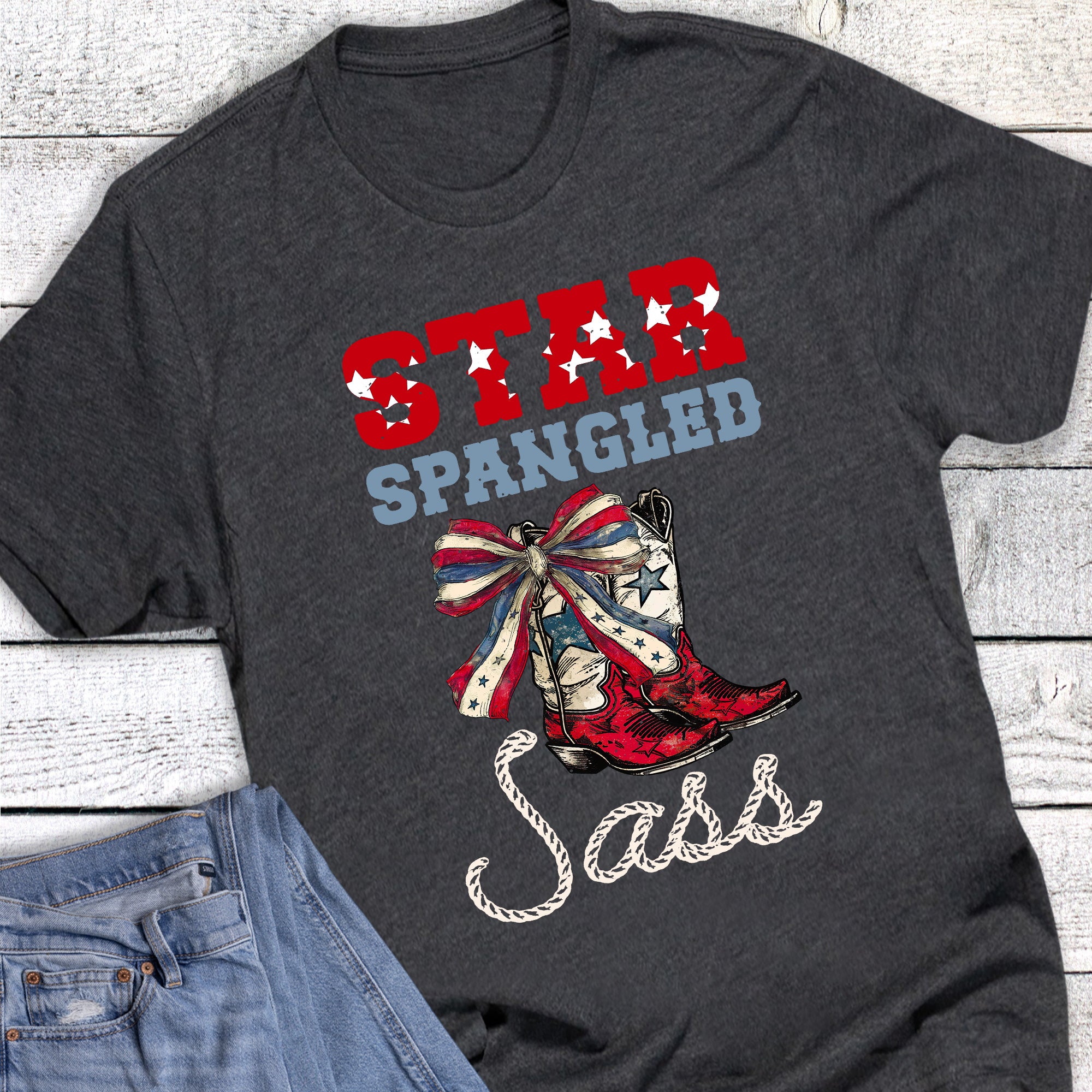 Patriotic Western Star Spangled Sass