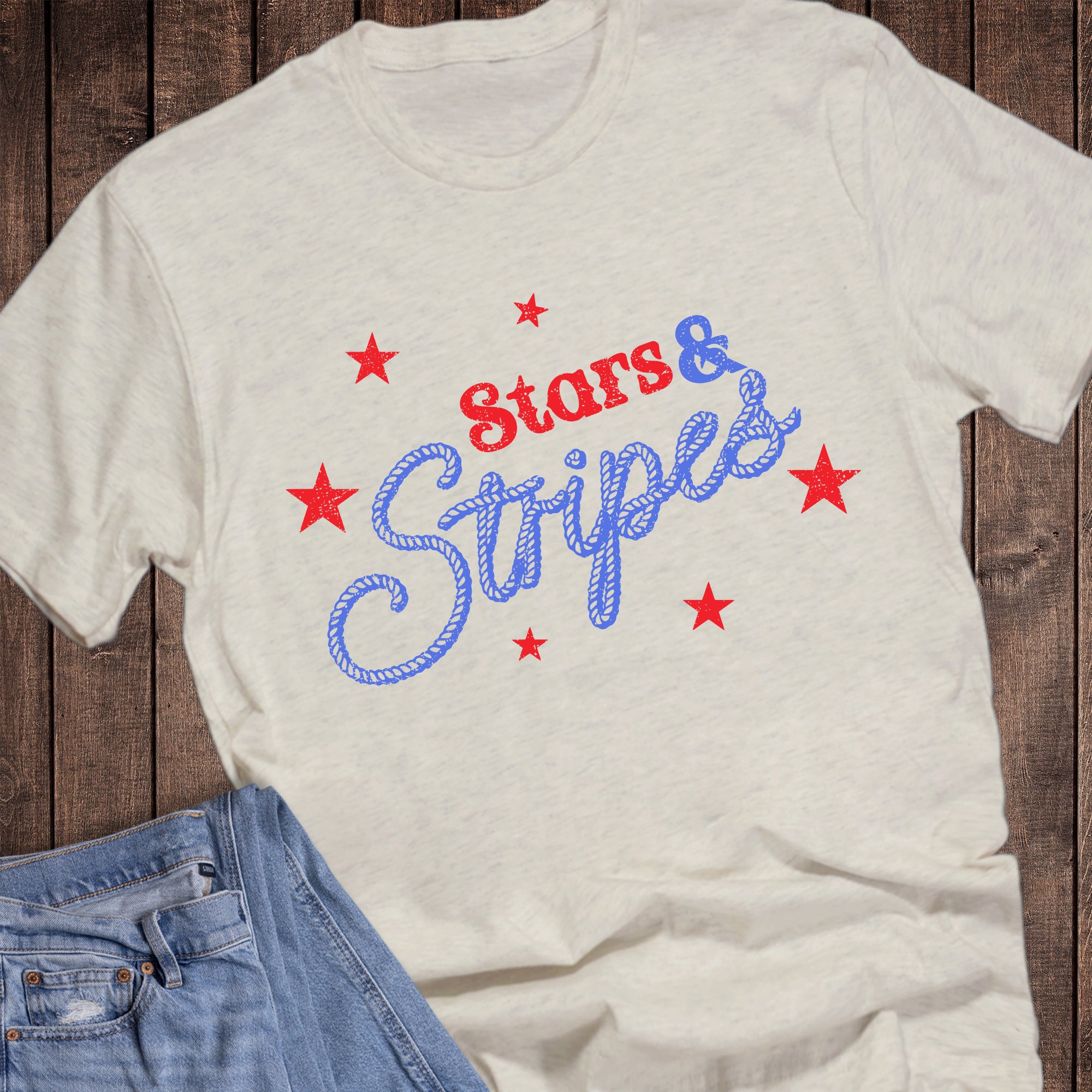 Patriotic Western Stars and Stripes Rope
