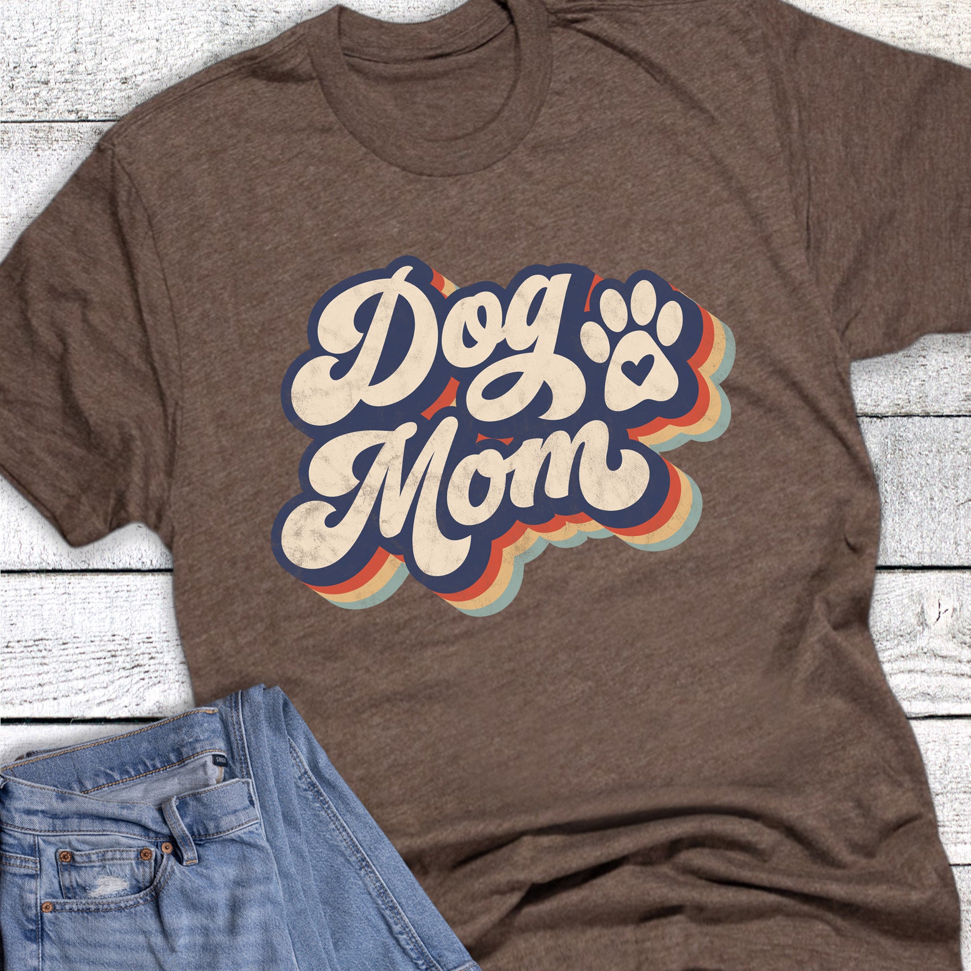 Pets Retro Dog Mom