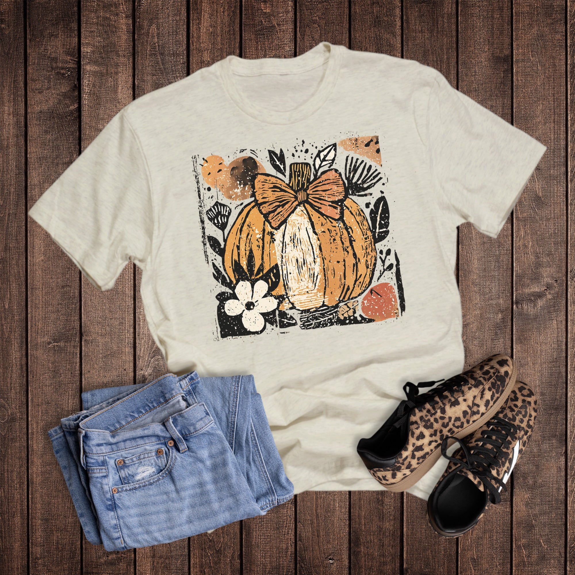 Pumpkin Boho Bow Floral
