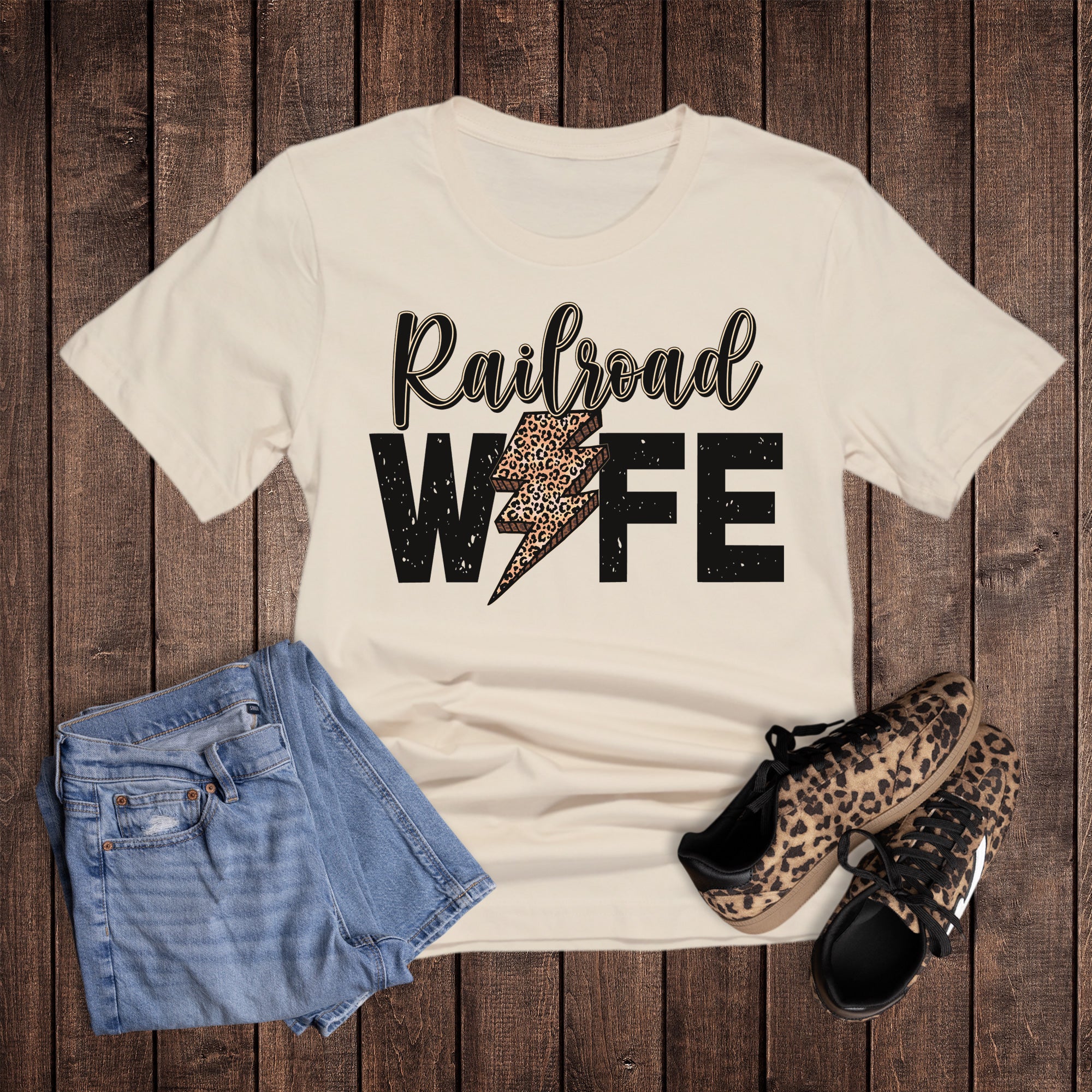Railroad Wife Leopard Lightning