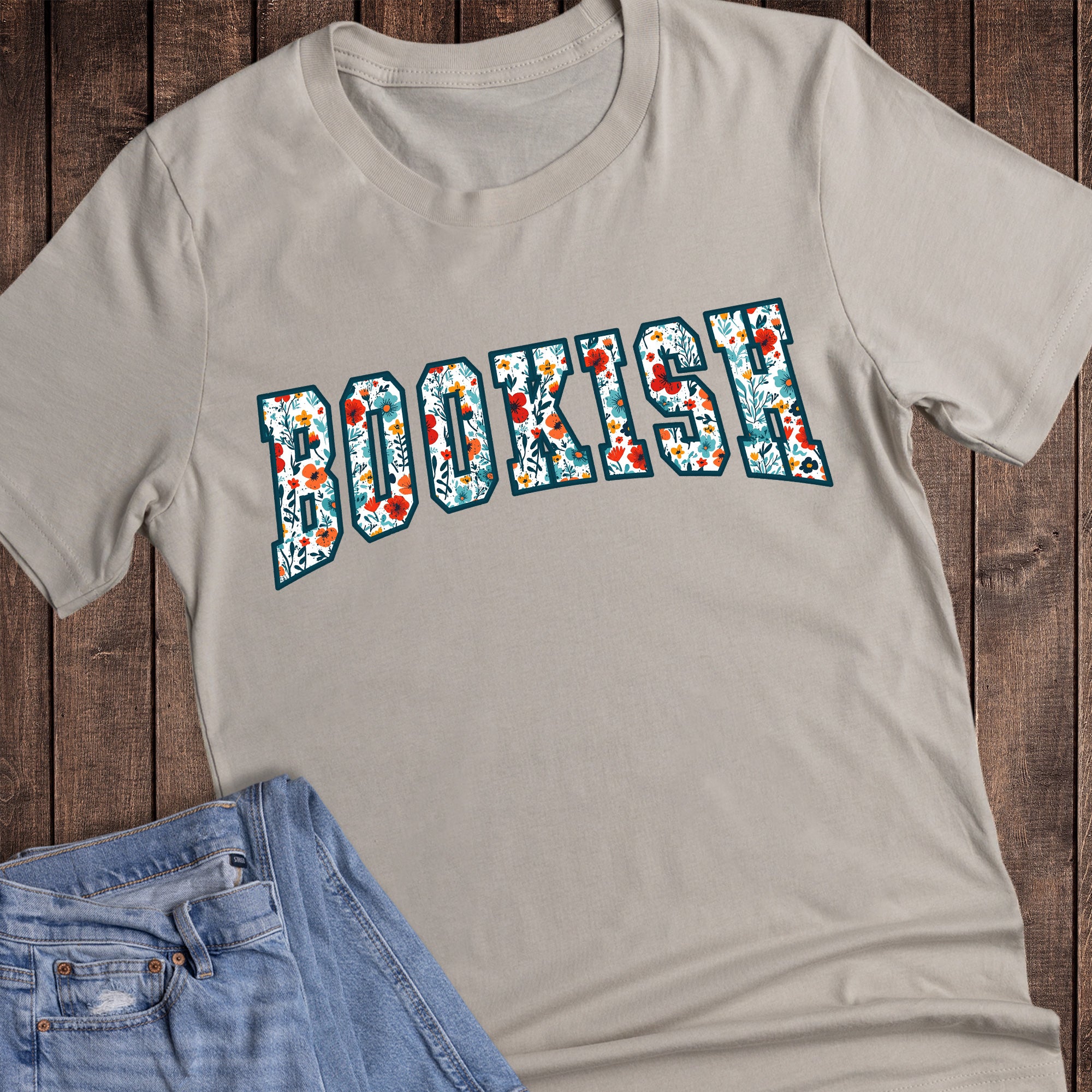 Reading Bookish Floral