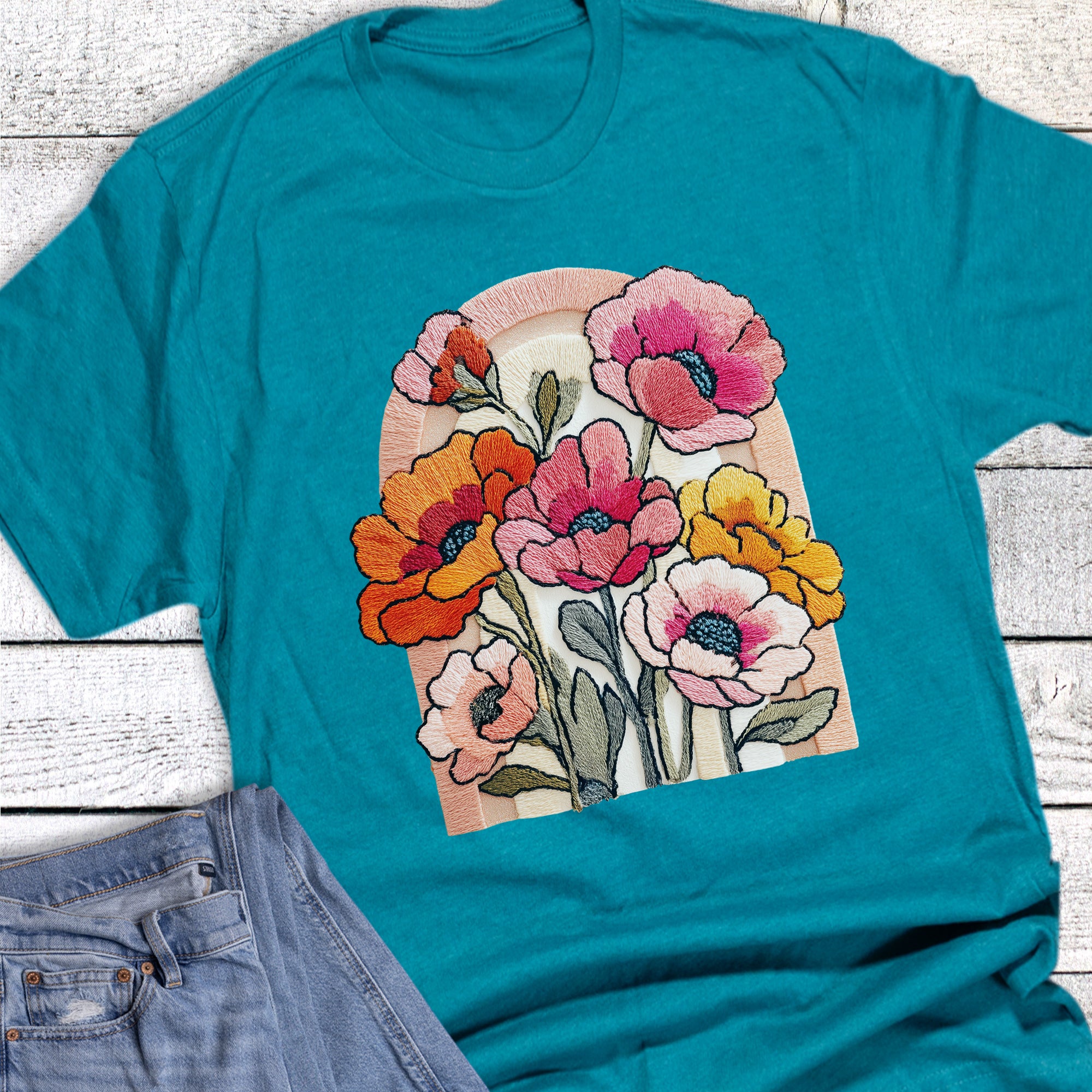 Spring Floral Rainbow