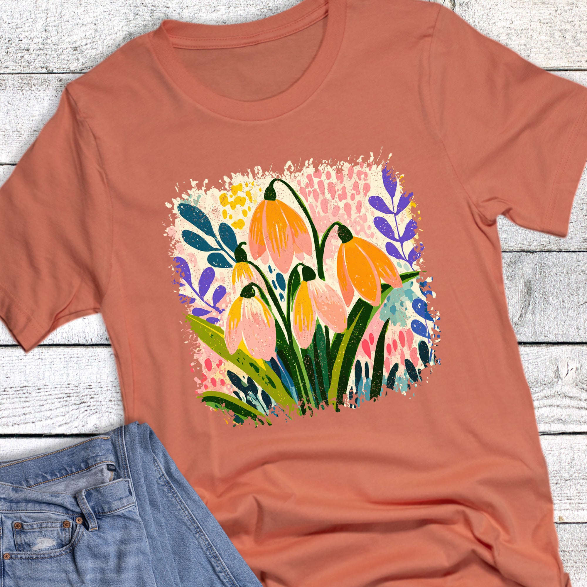 Spring Floral Snowdrop Boho