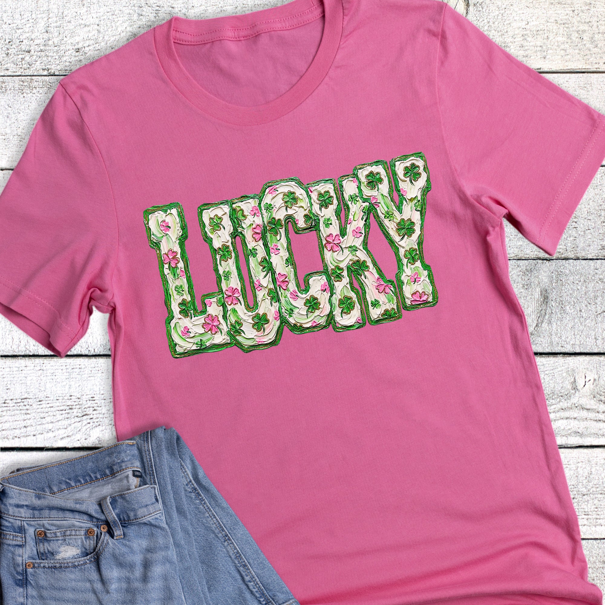St. Patrick Brushstroke Floral Lucky