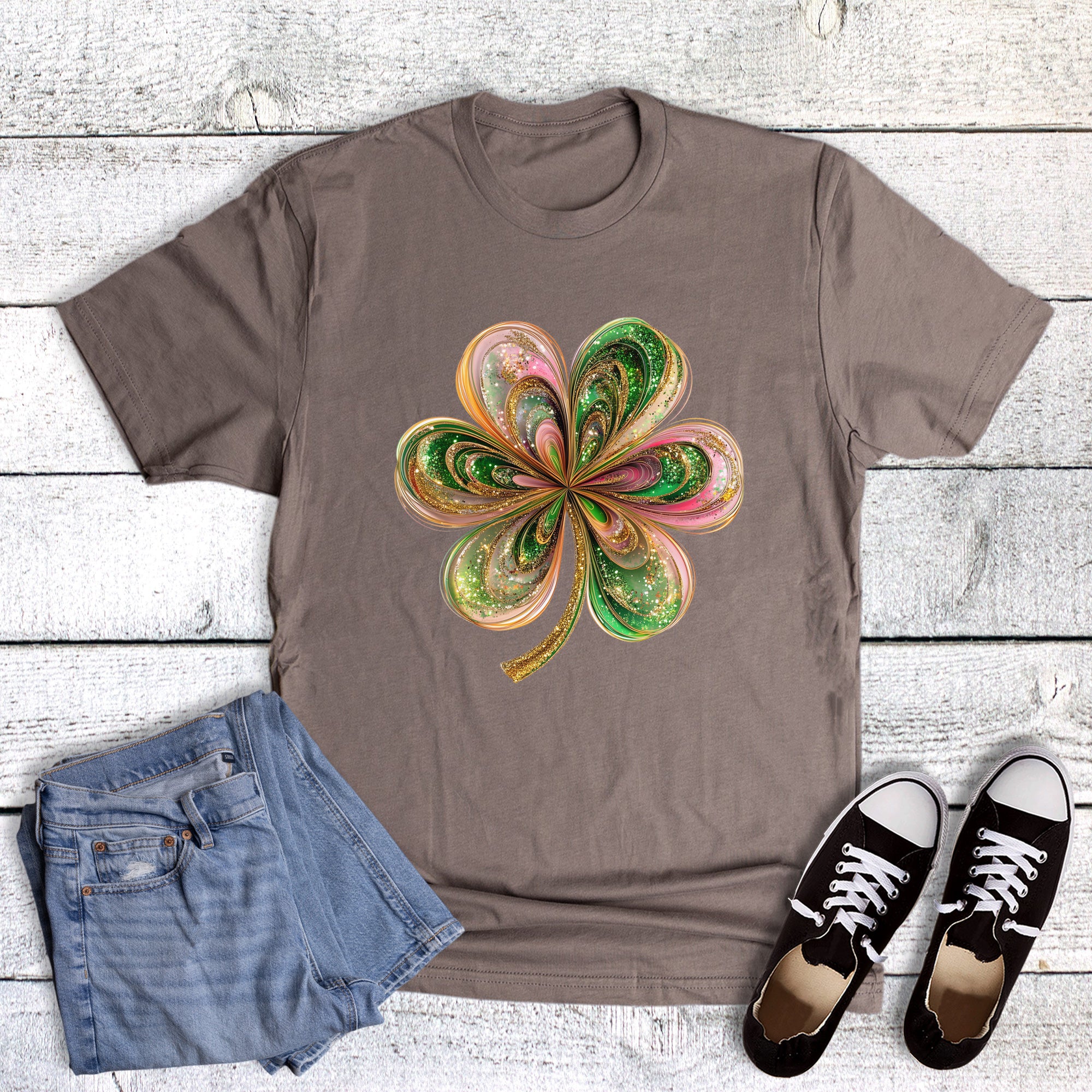St. Patrick's Faux Glitter Clover