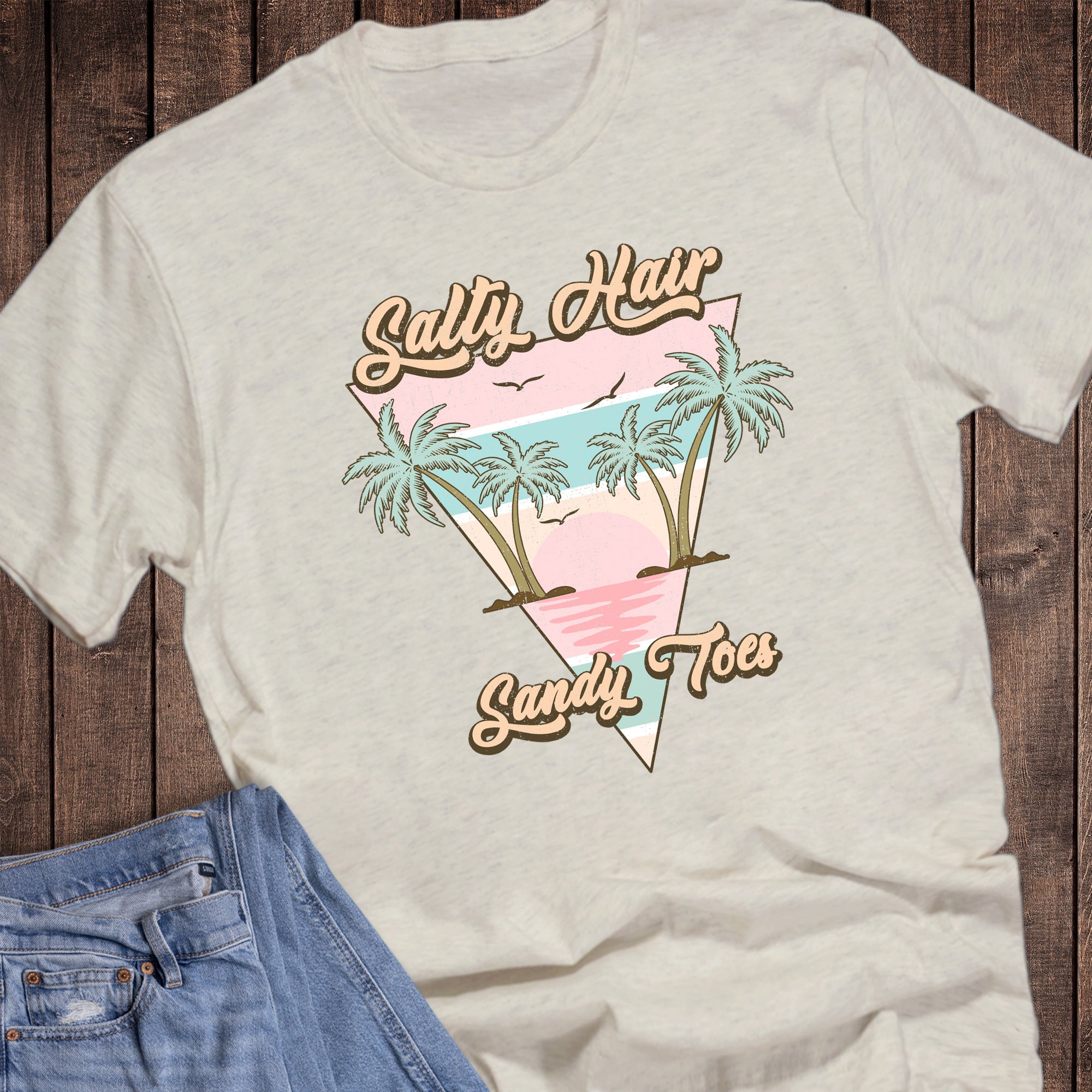 Summer Salty Hair Sandy Toes Beach
