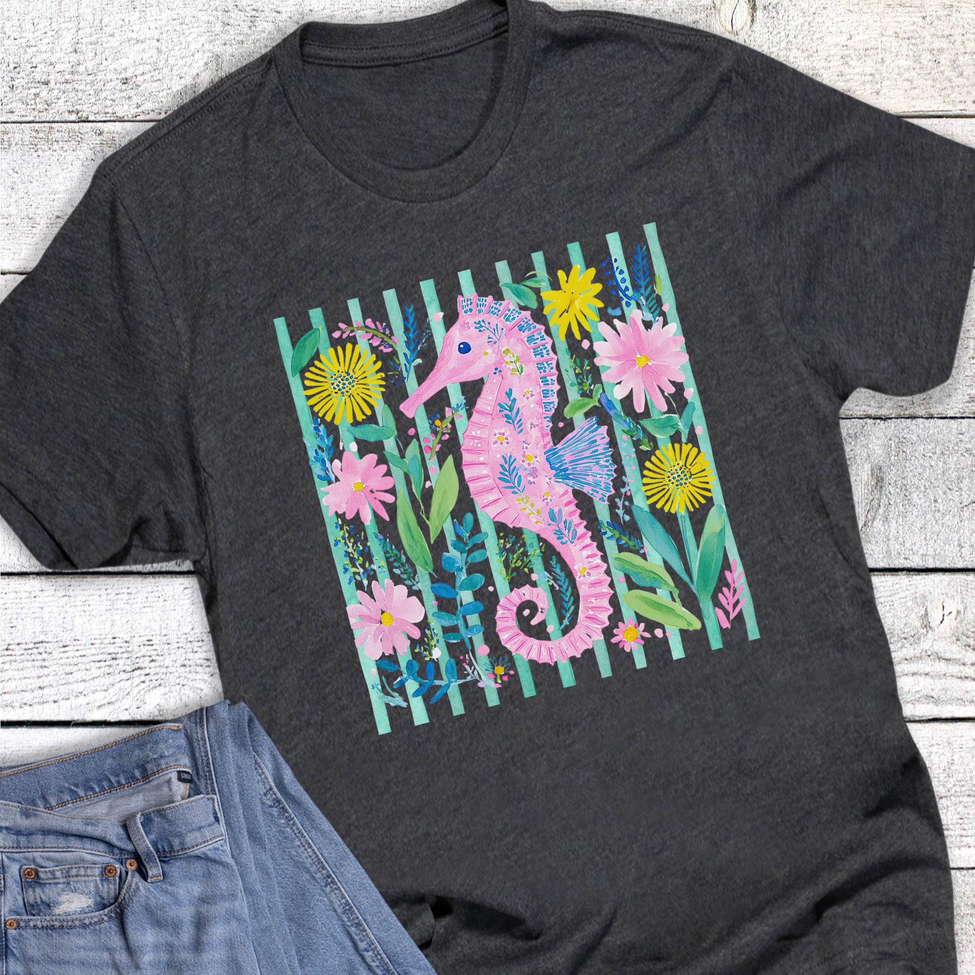 Summer Seahorse Stripes