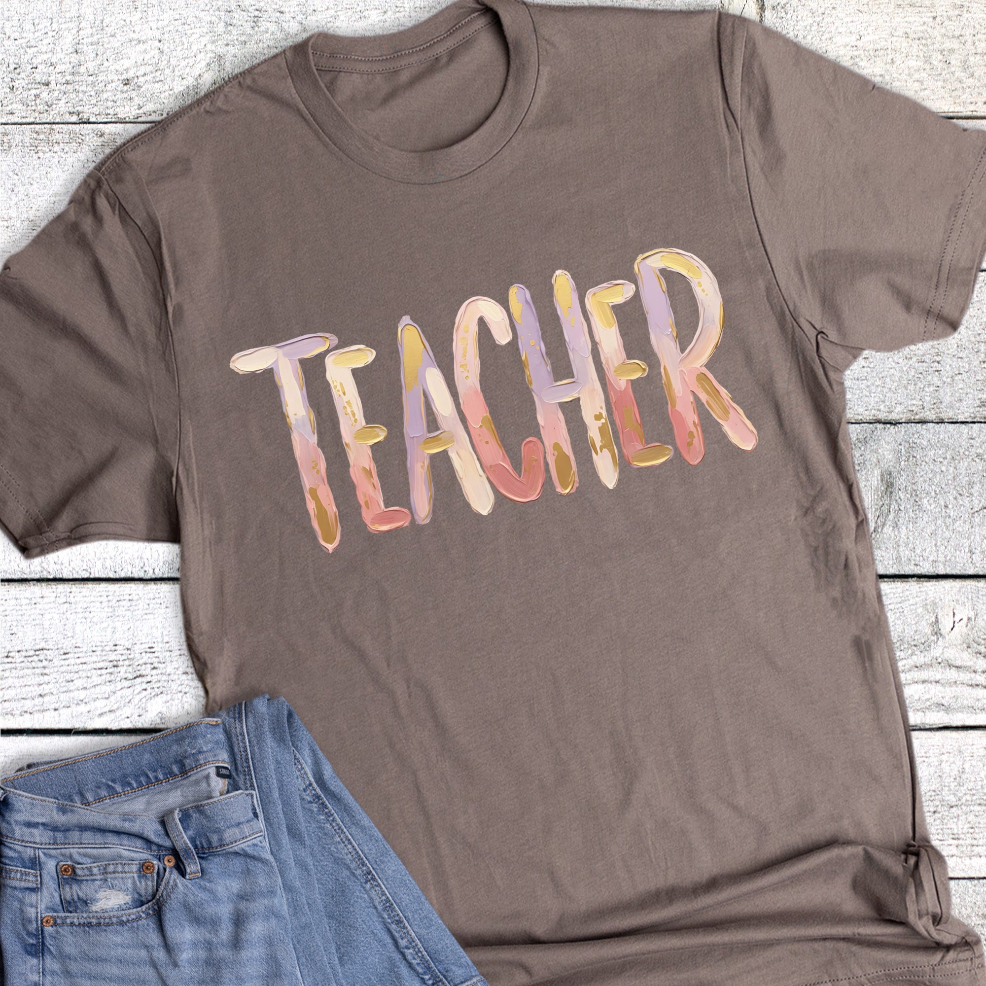 Teacher Brushstroke Pastel