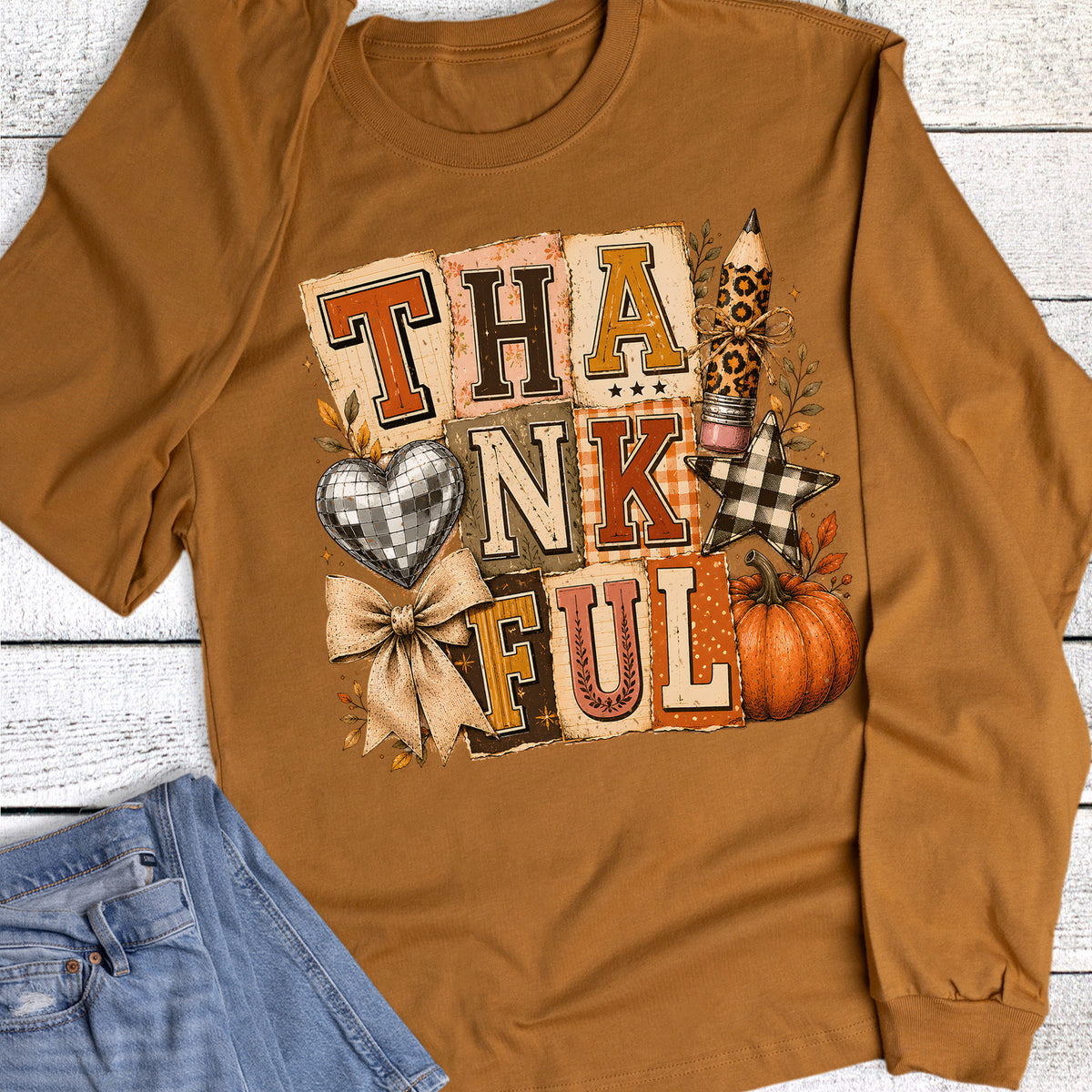 Teacher Thankful Thanksgiving Long Sleeve