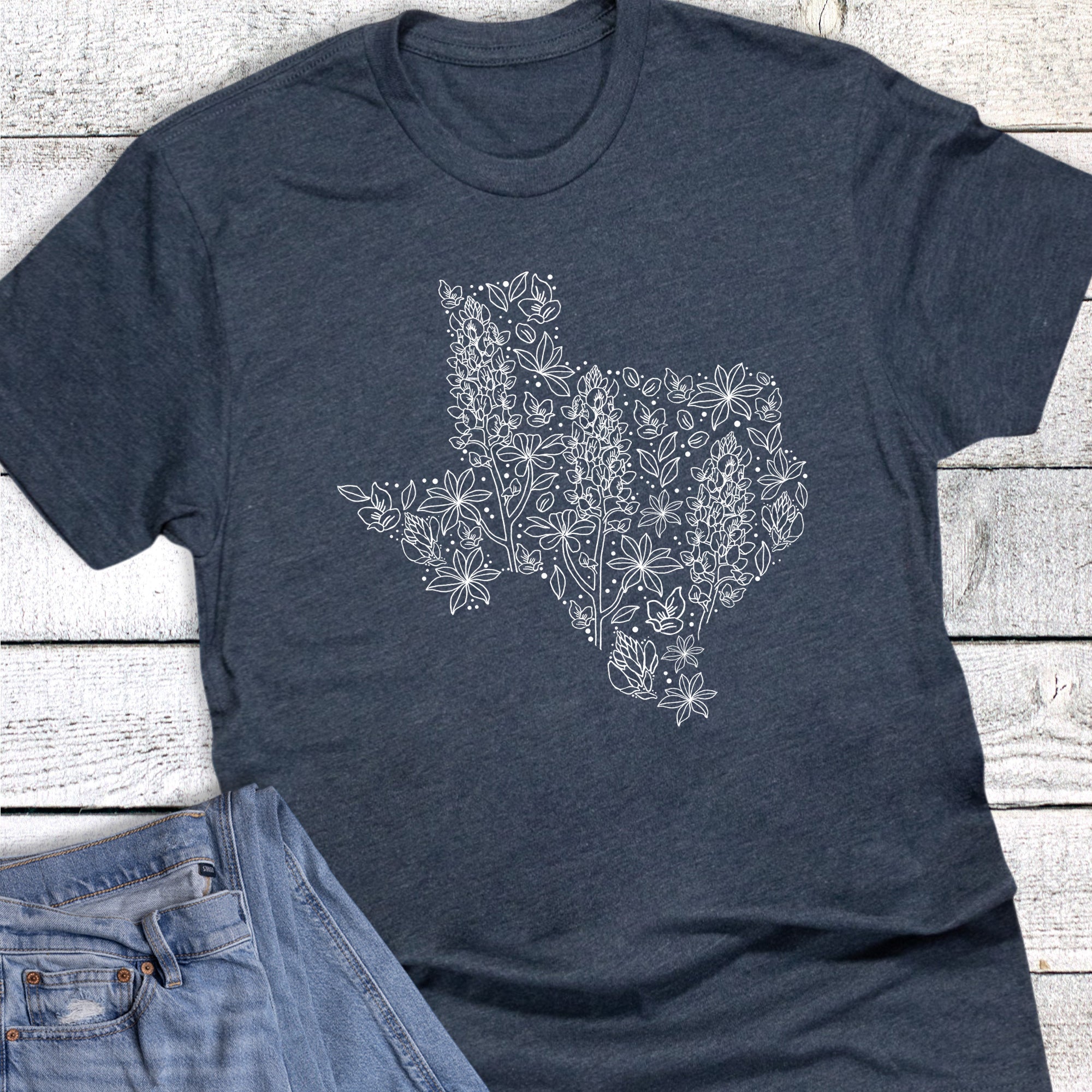 Texas Bluebonnets Outline