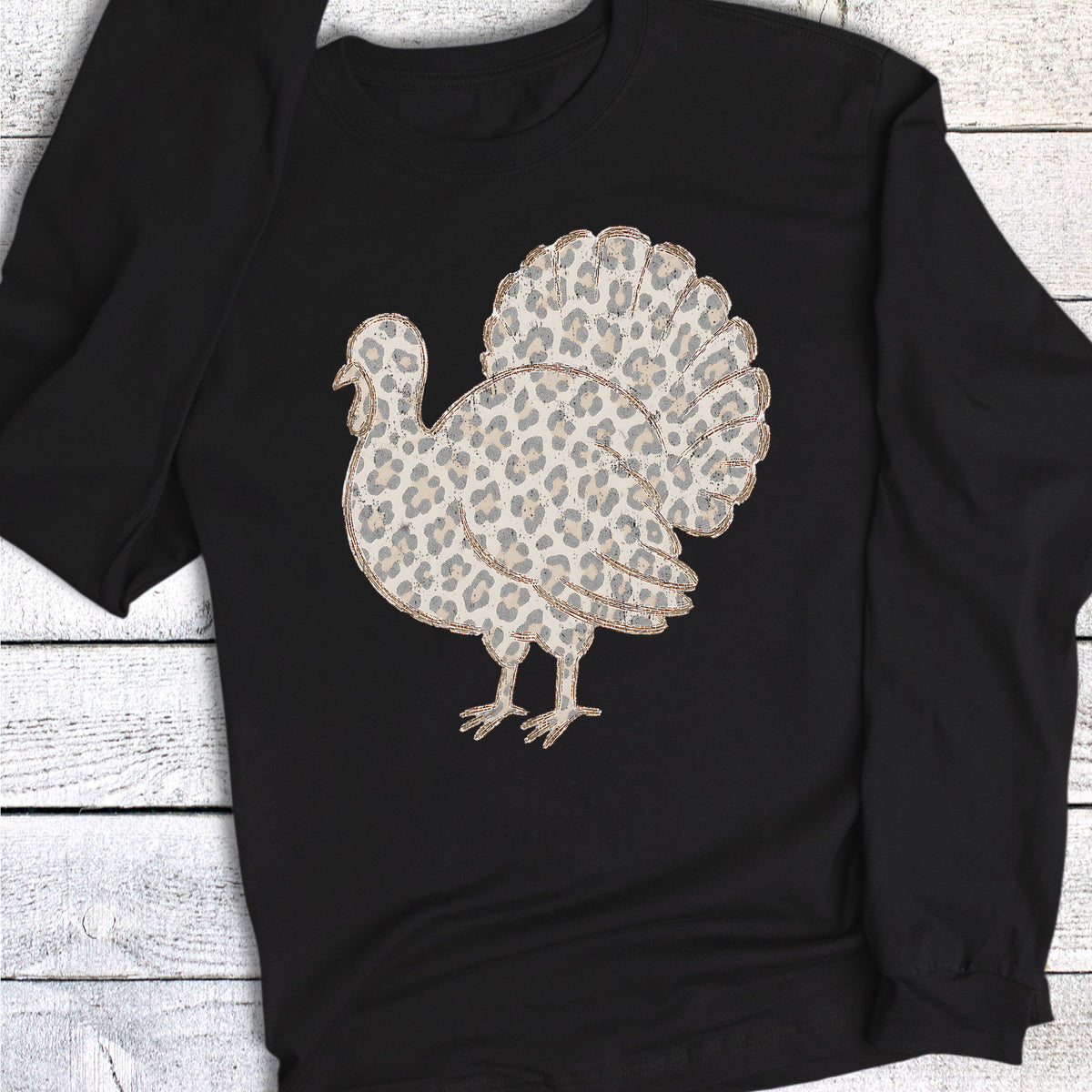 Thanksgiving Leopard Turkey Long Sleeve