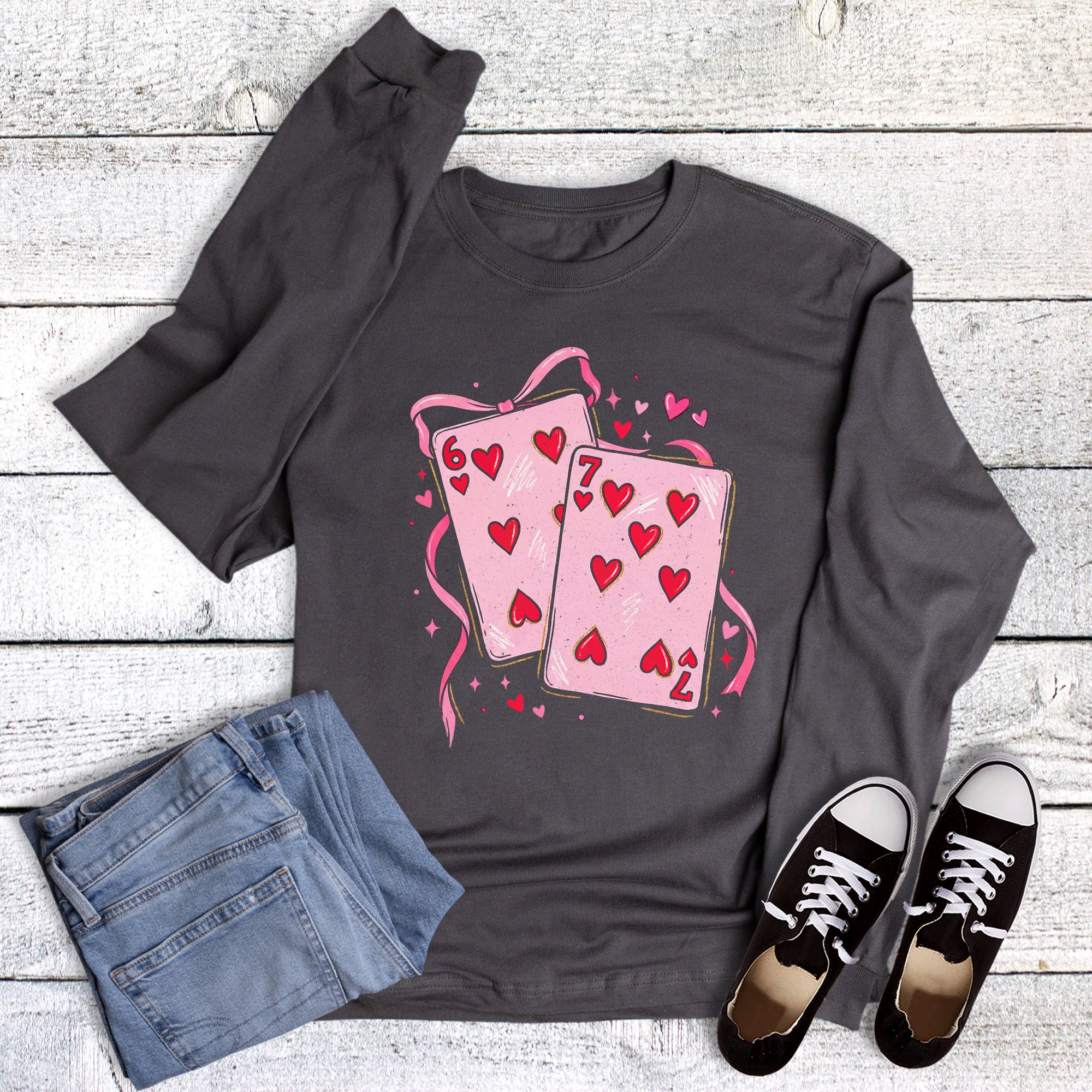 Valentine 6-7 Playing Cards Long Sleeve