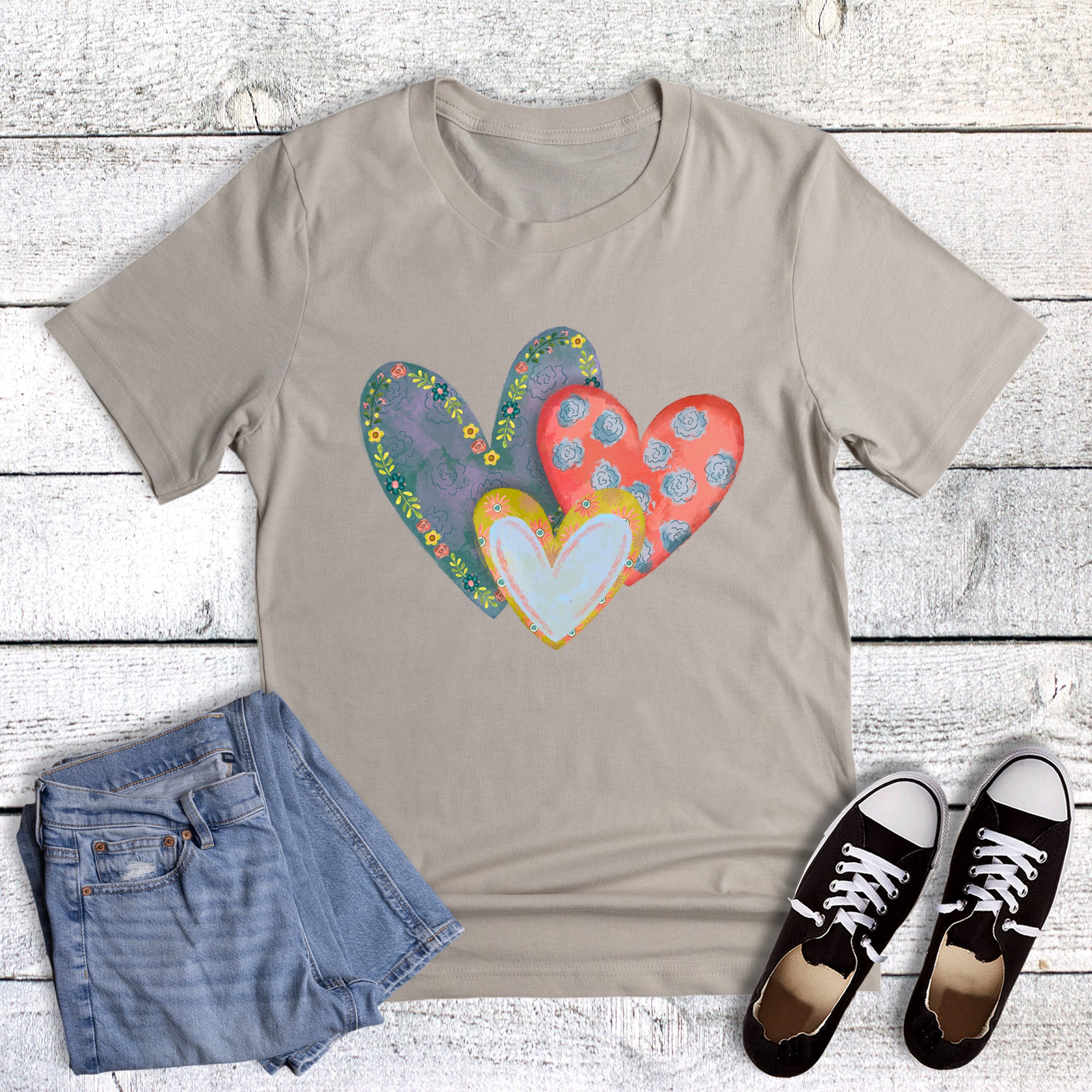 Valentine Boho Heart Trio