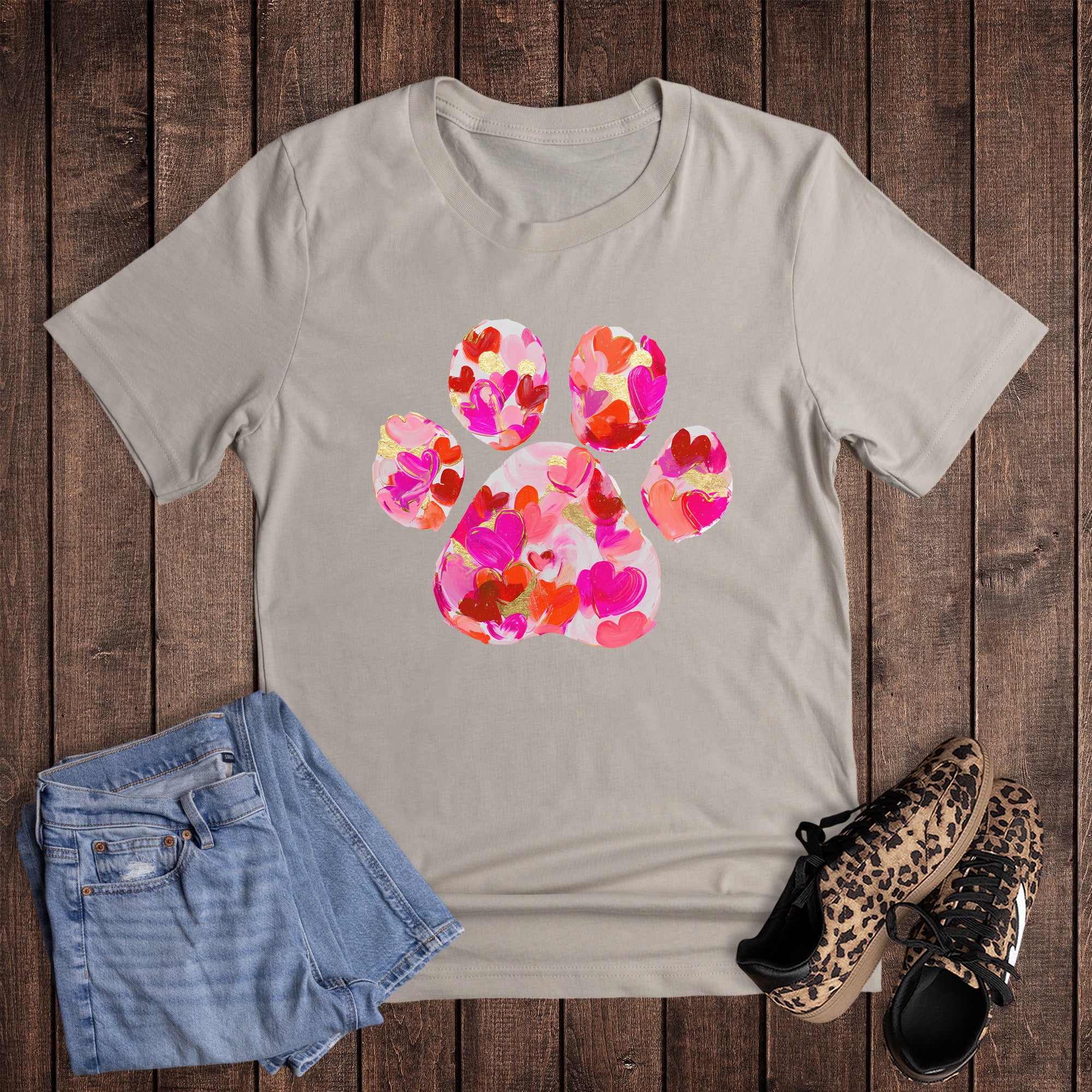 Valentine Dog Cat Paw