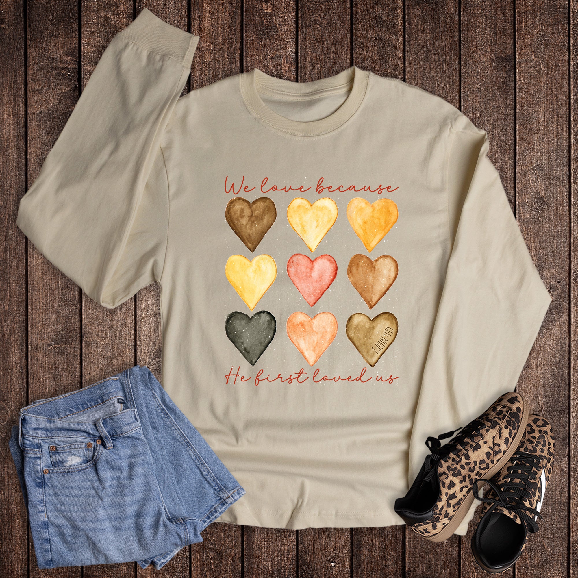 Valentine Faith Boho Hearts Long Sleeve