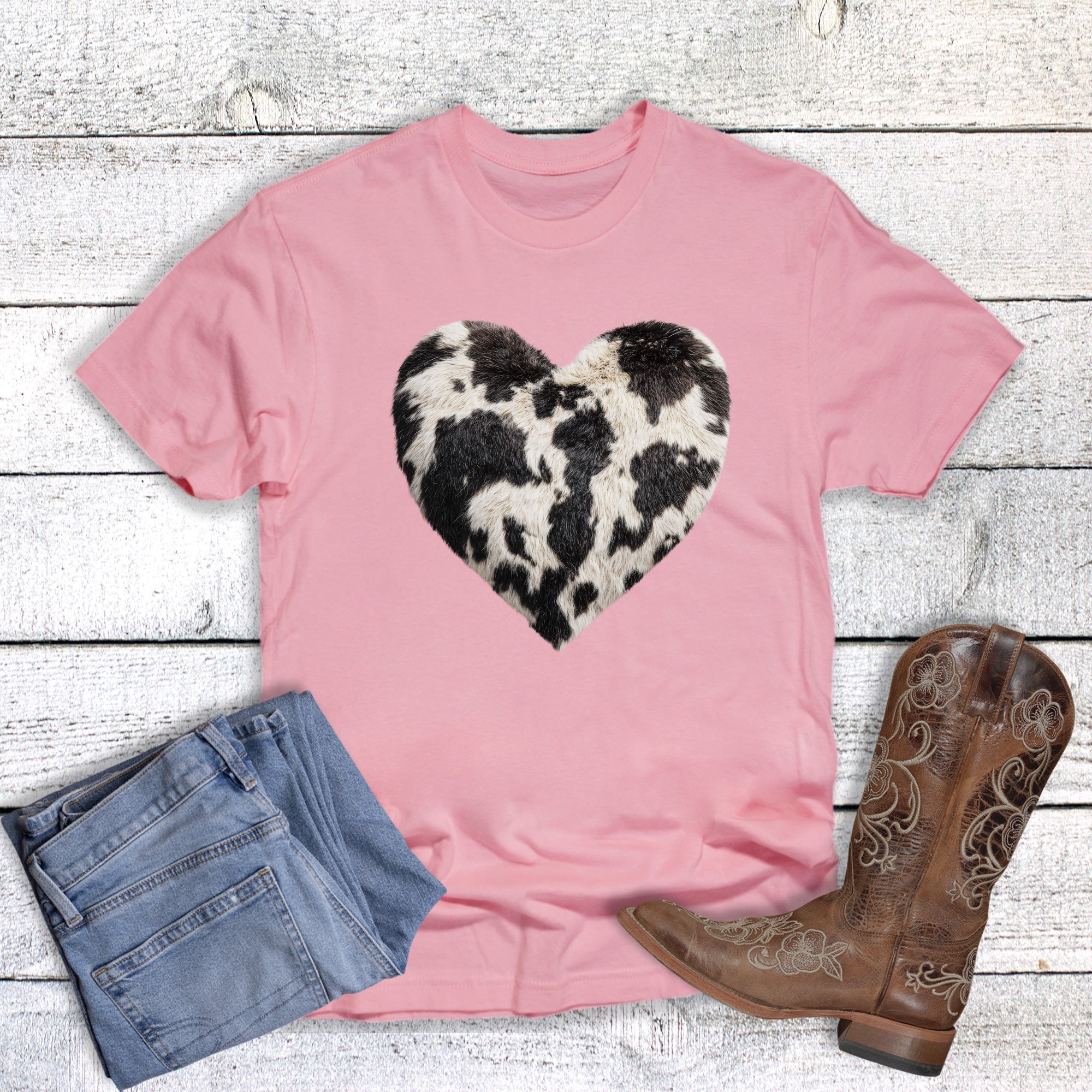 Valentine Western Cow Print Heart