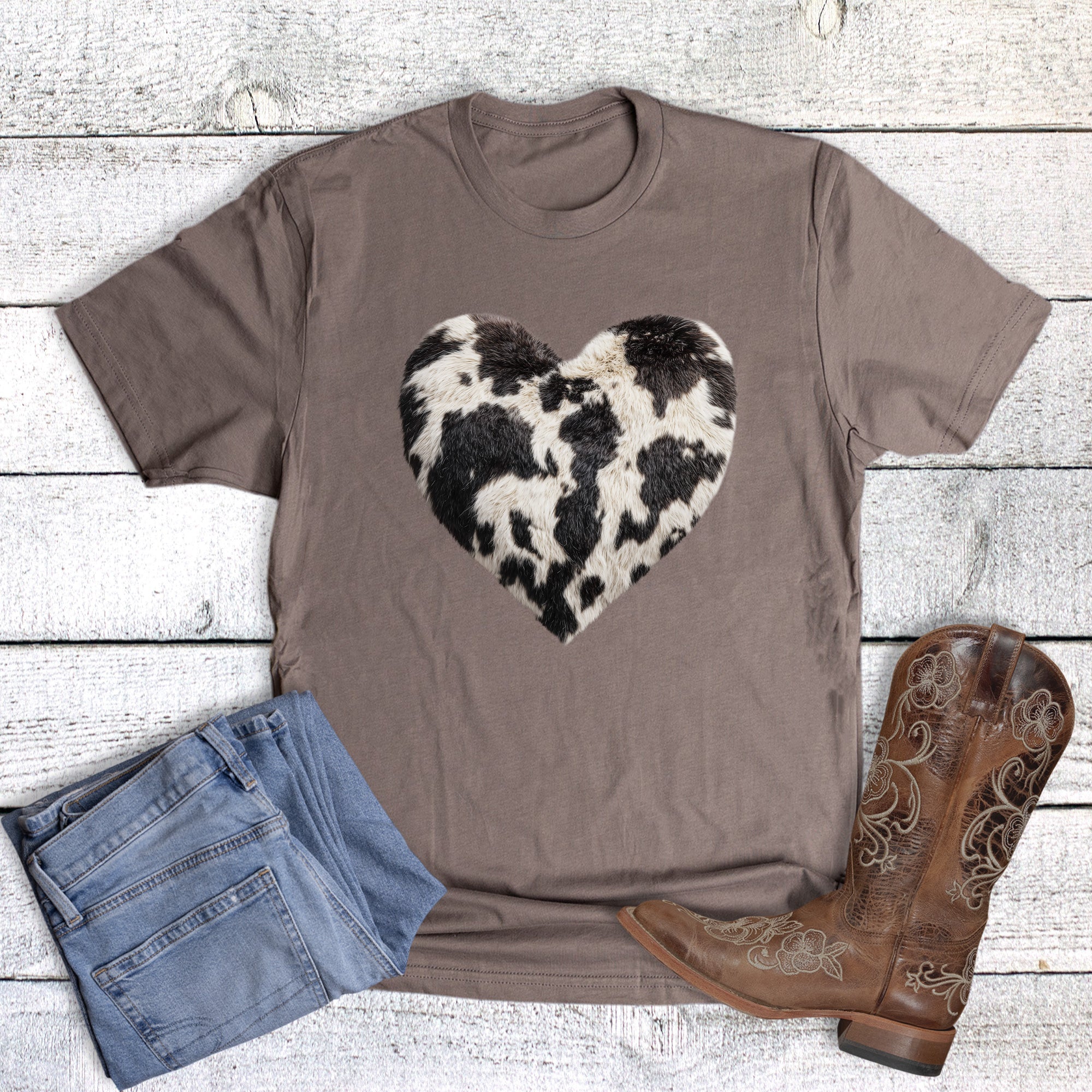 Valentine Western Cow Print Heart