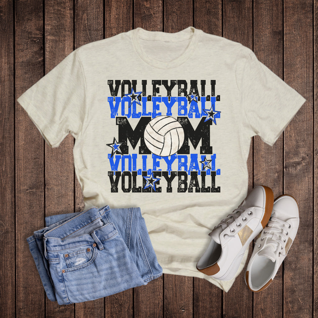 Custom Volleyball Mom Stars