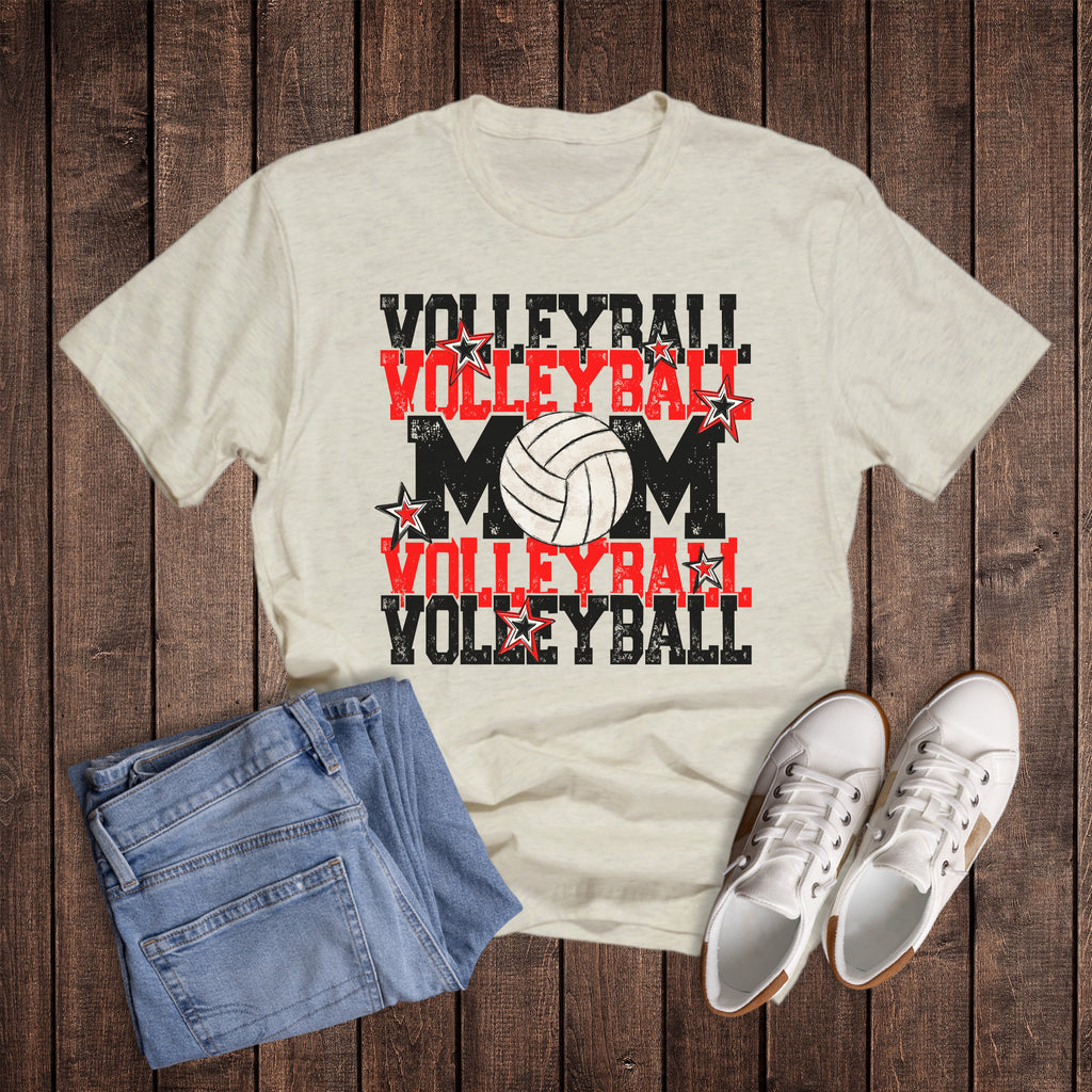 Custom Volleyball Mom Stars