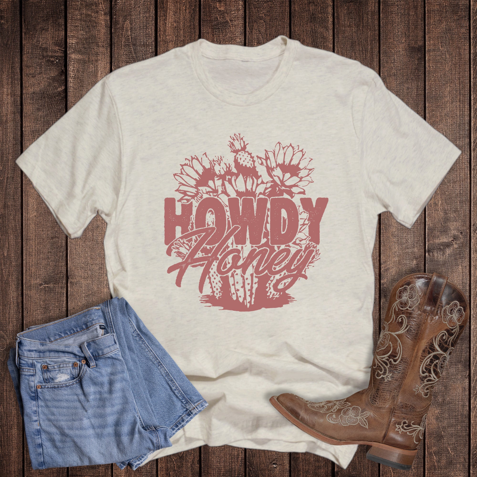 Western Cactus Howdy Honey