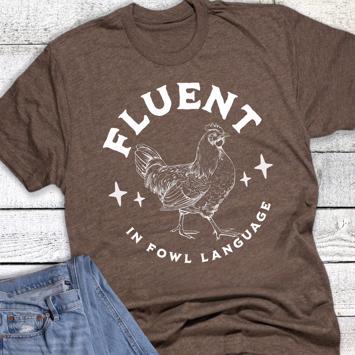 Western Chicken Fluent In Fowl Language Funny