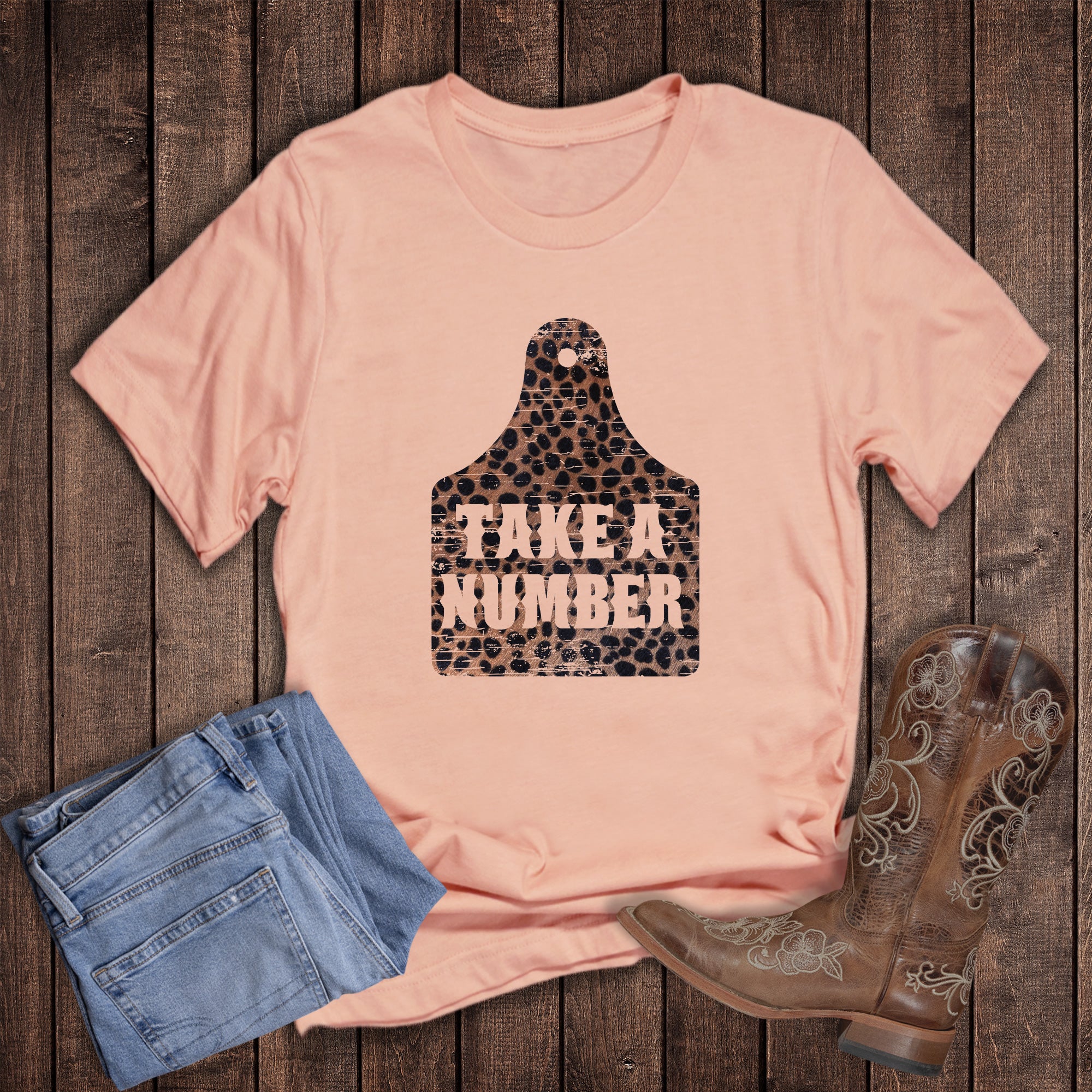 Western Cow Tag Take a Number