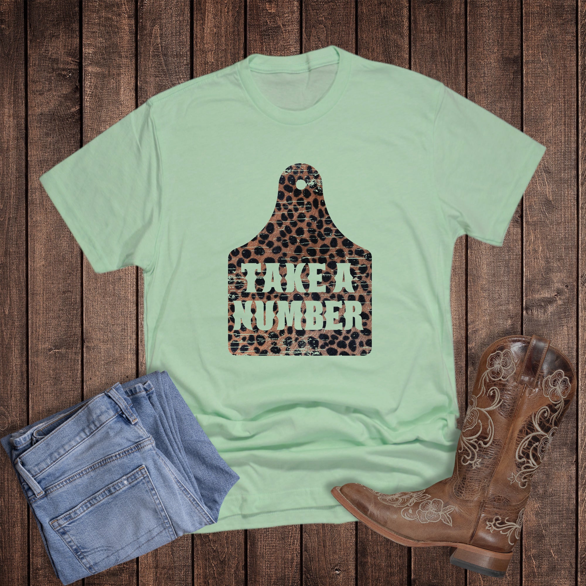 Western Cow Tag Take a Number