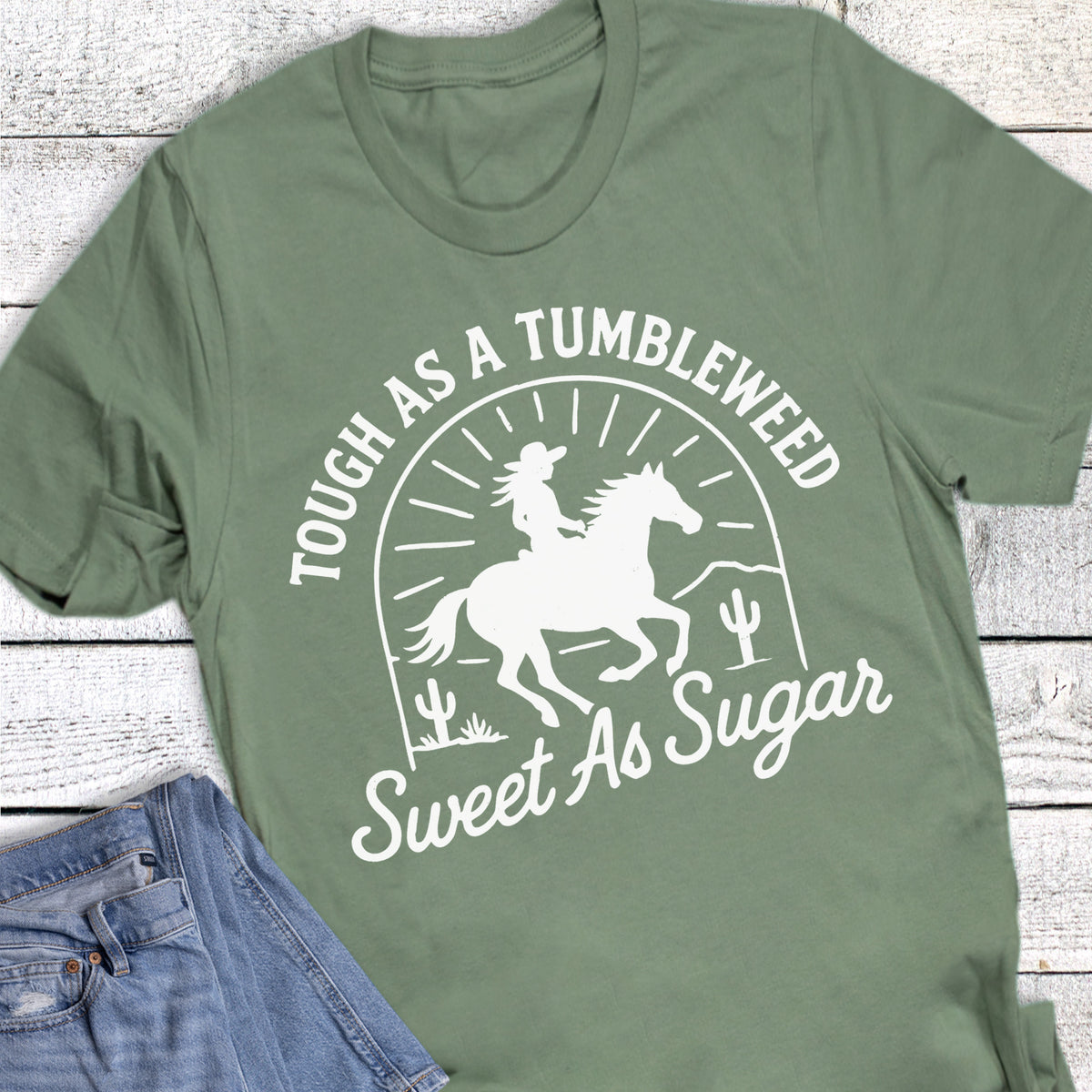 Western Cowgirl Tough as a Tumbleweed
