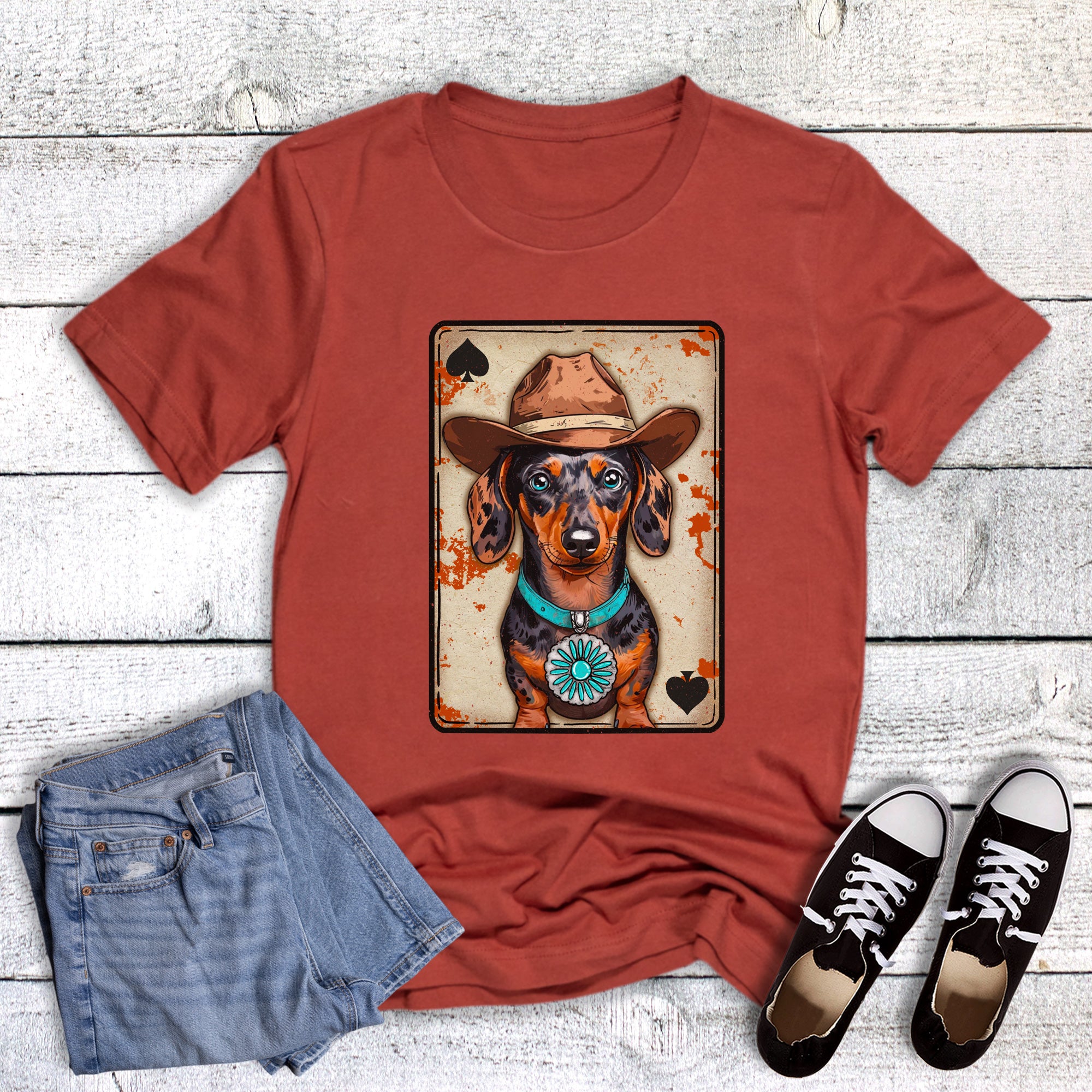 Western Dog Playing Card
