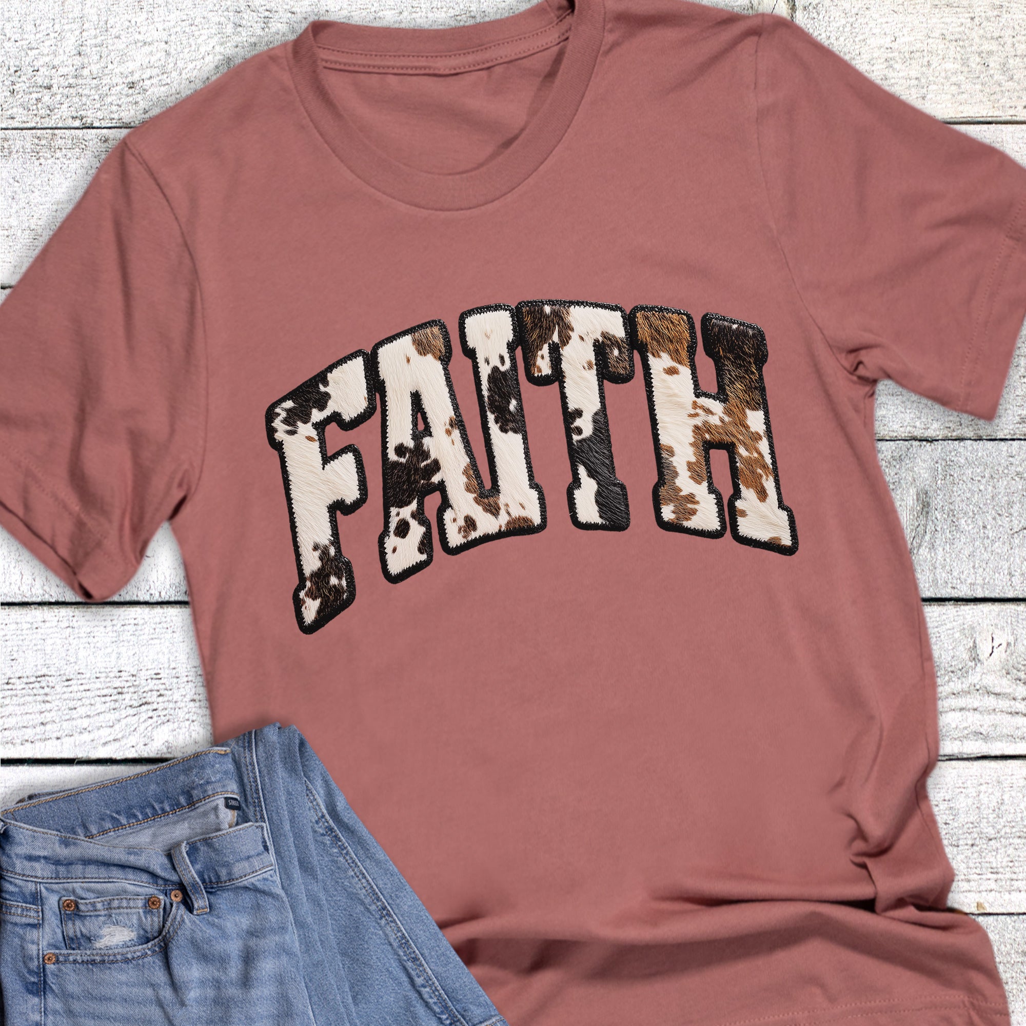 Western Faith Cow Print