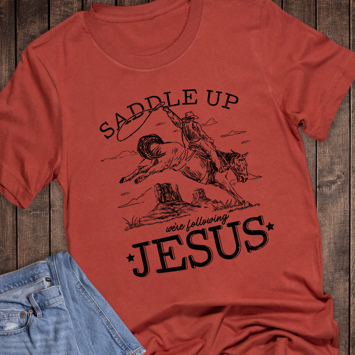 Western Faith Saddle Up Following Jesus