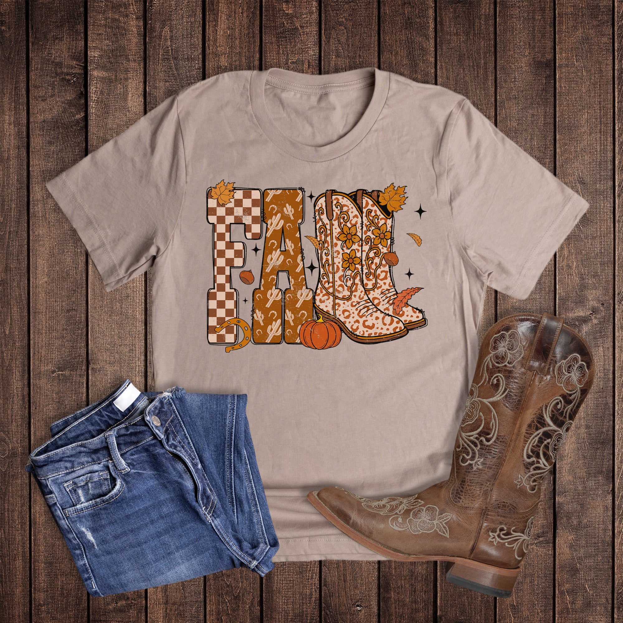 Western Fall Cowboy Boots Pumpkin