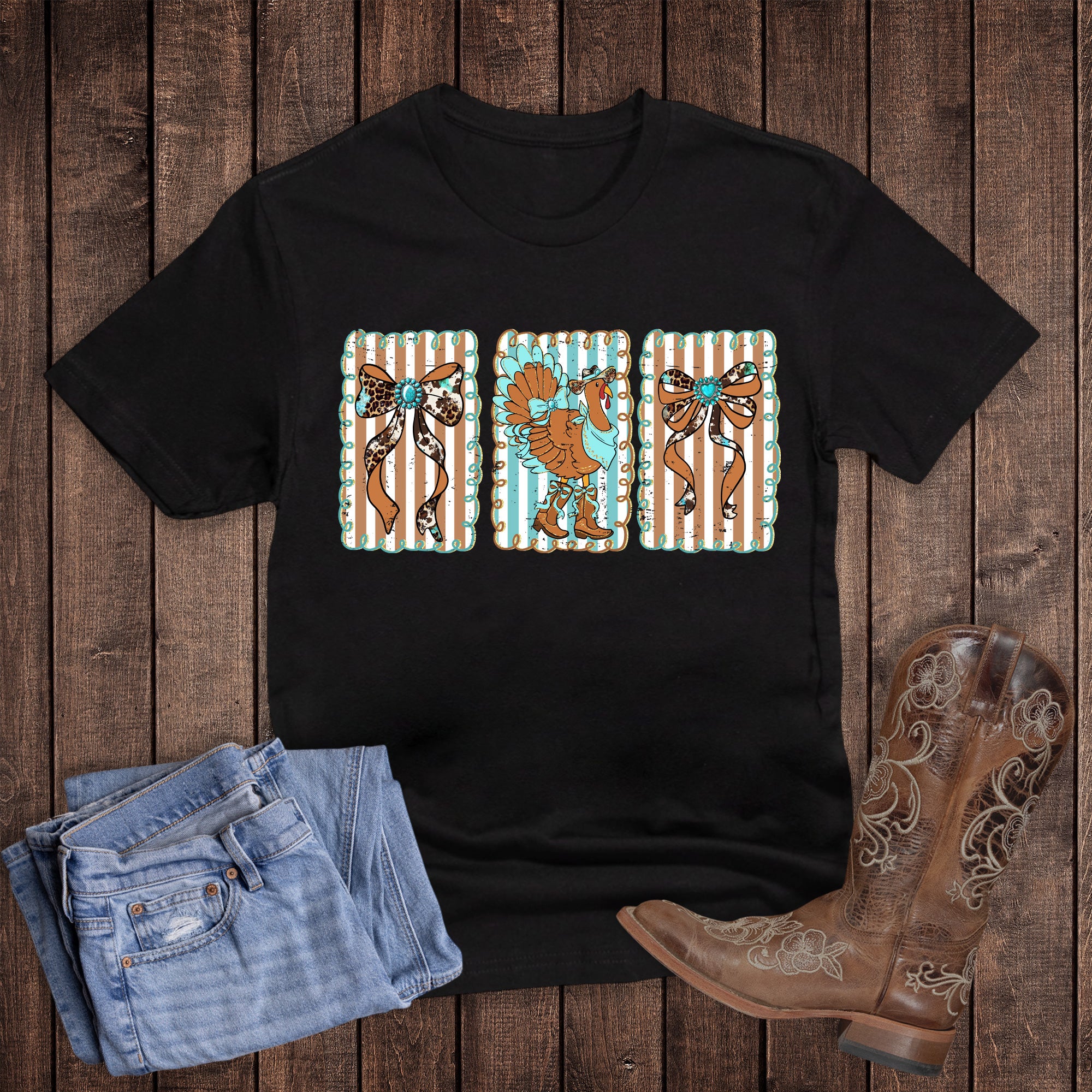 Western Fall Turquoise Turkey