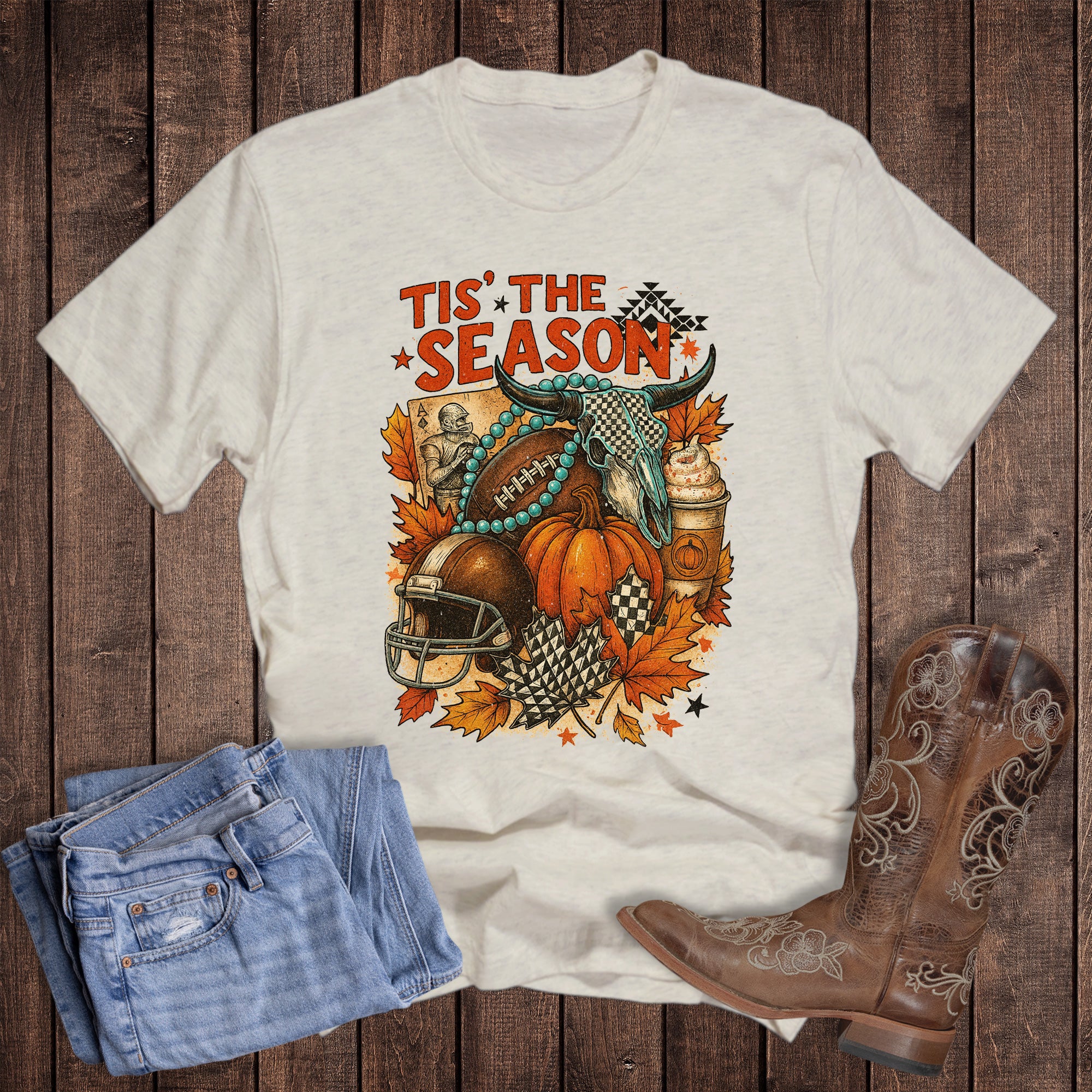 Western Football Turquoise Tis the Season