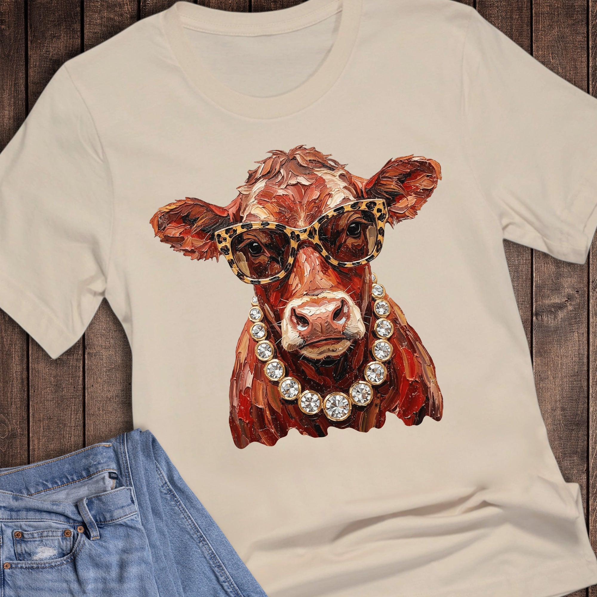 Western Glam Cow