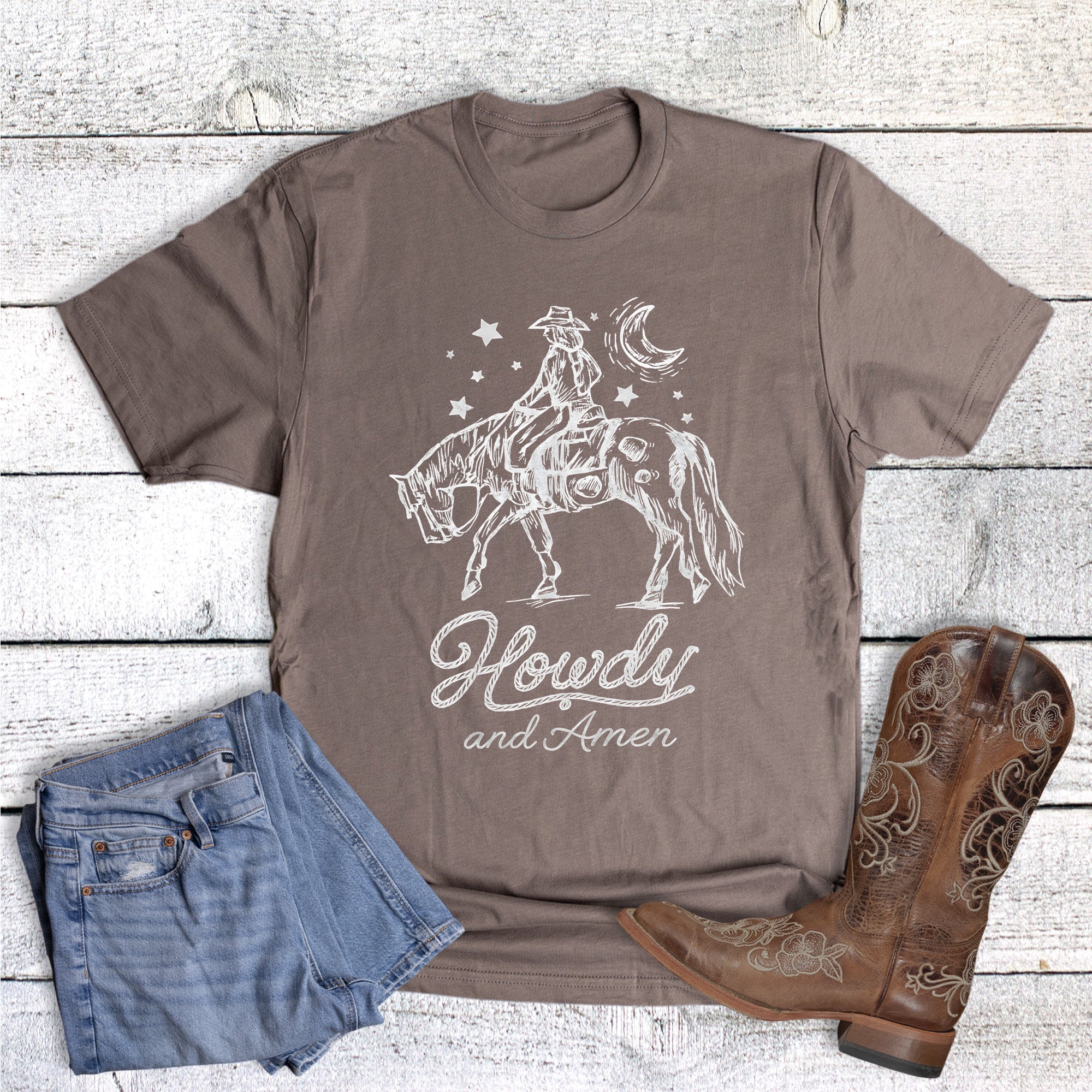 Western Howdy and Amen Rope Faith