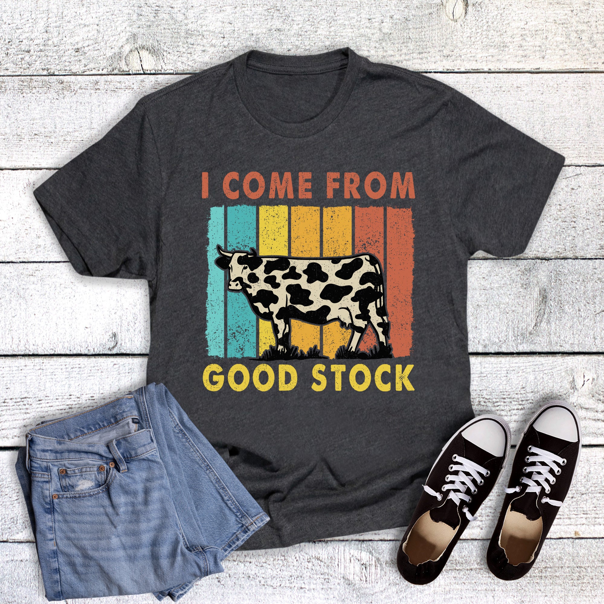 Western I Come From Good Stock Cow