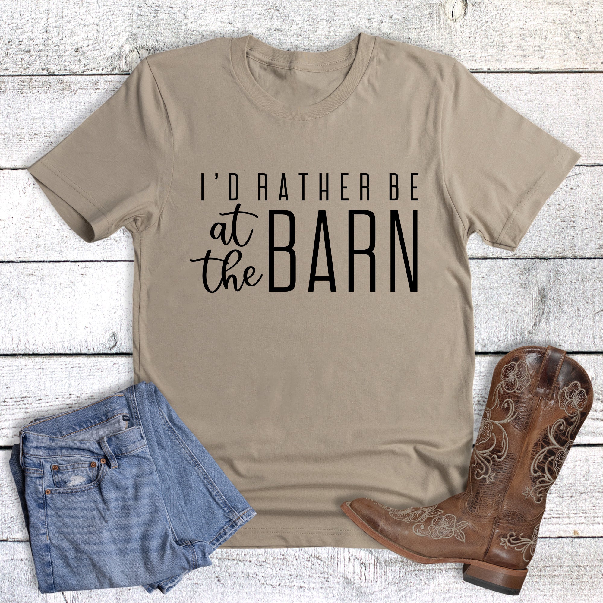 Western I'd Rather Be at the Barn