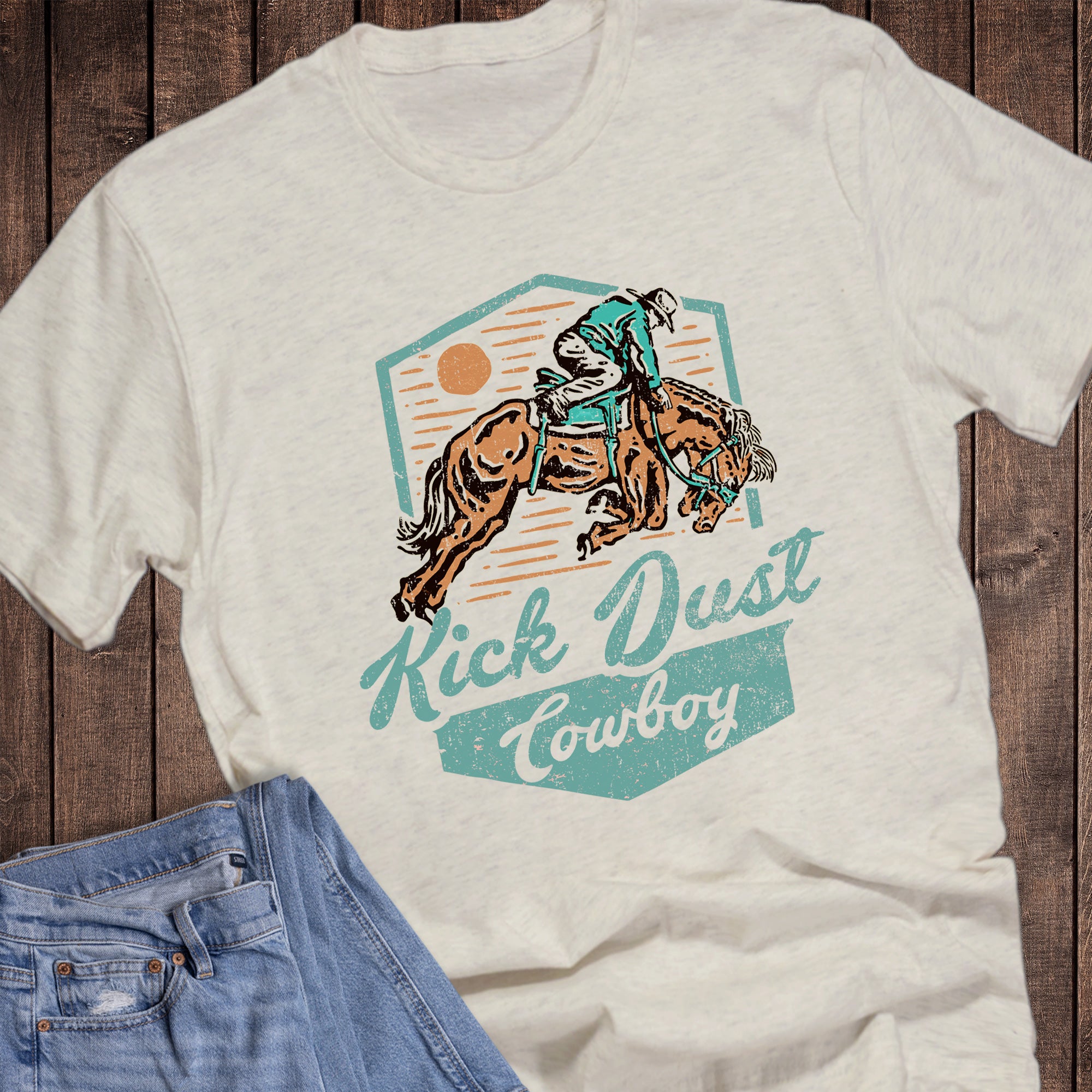 Western Kick Dust Cowboy