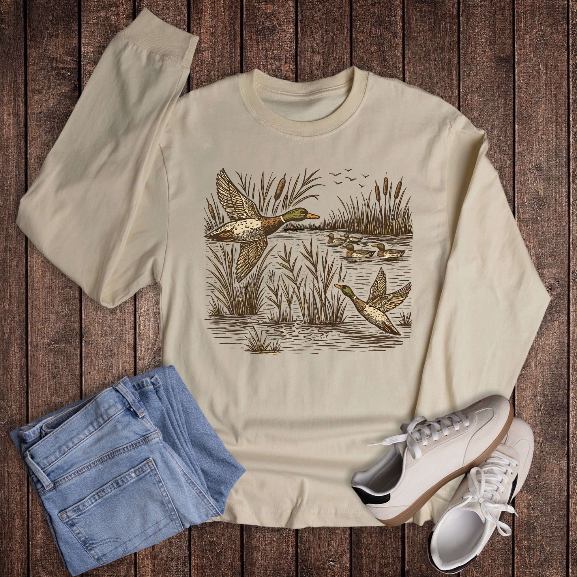 Western Mallard Duck Long Sleeve