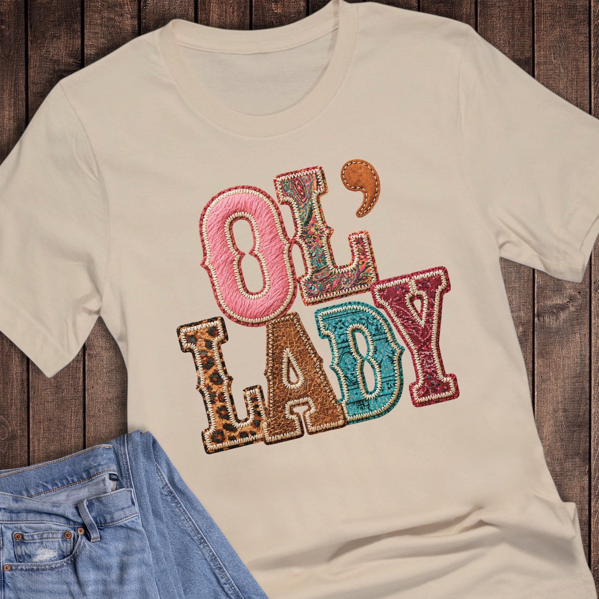 Western Ol' Lady Leopard Turquoise
