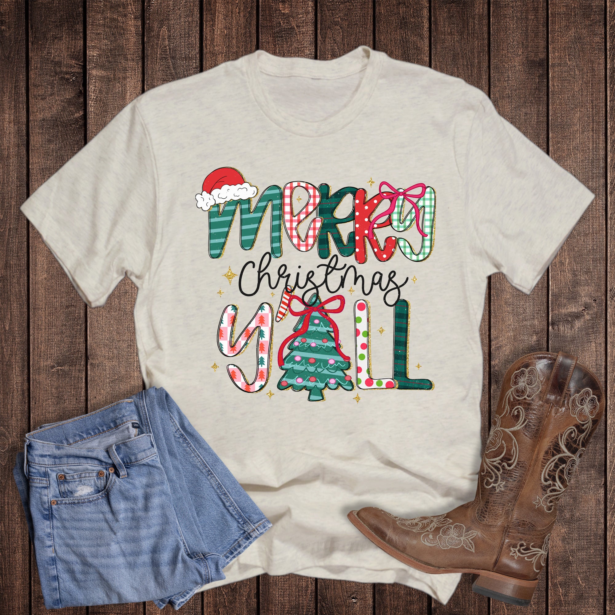 Western South Merry Christmas Y'all